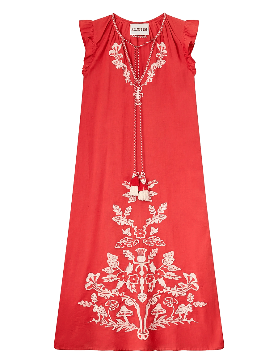 Helmstedt - Ditte Dress - suvekleidid - red strawberry - 1