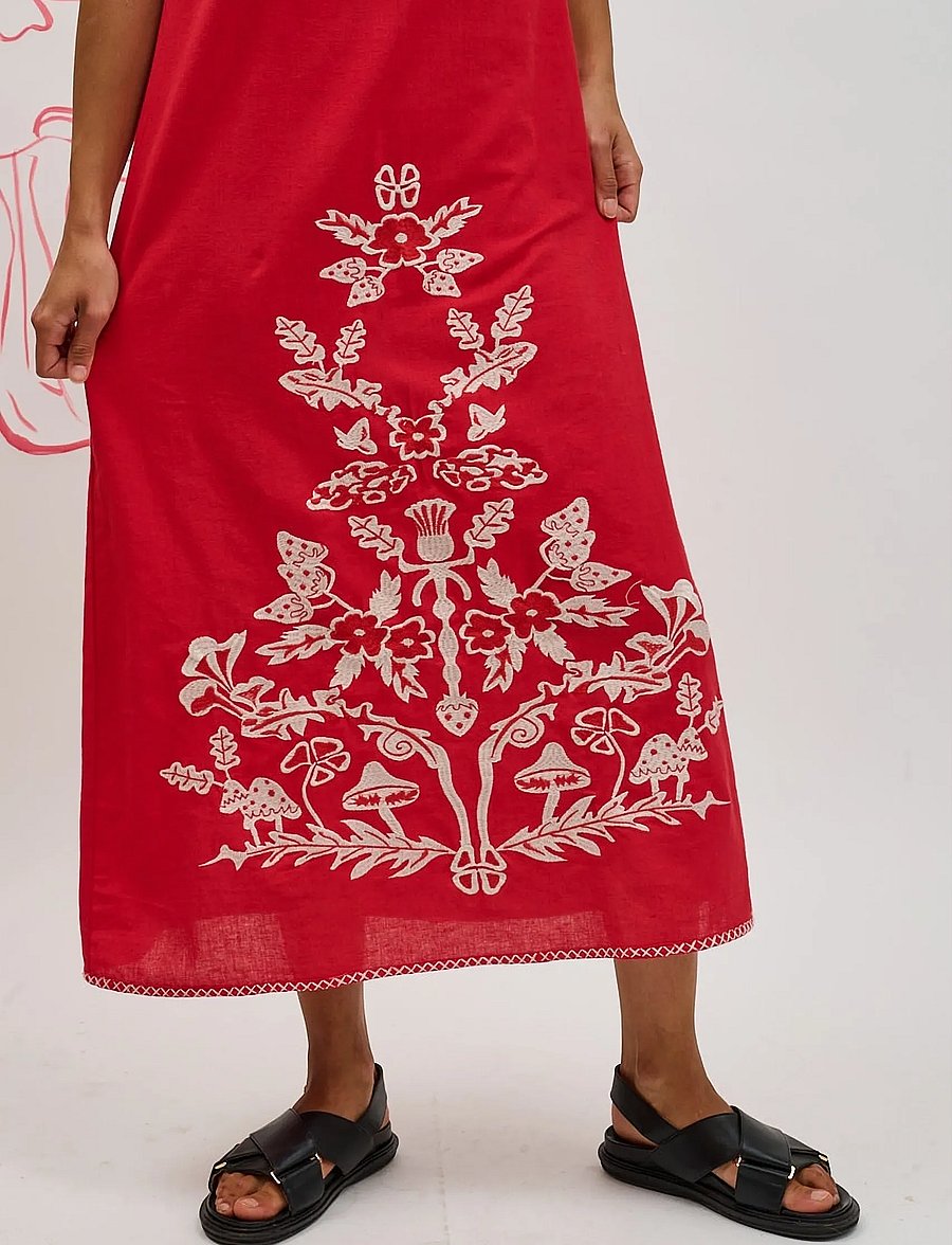 Helmstedt - Ditte Dress - suvekleidid - red strawberry - 3