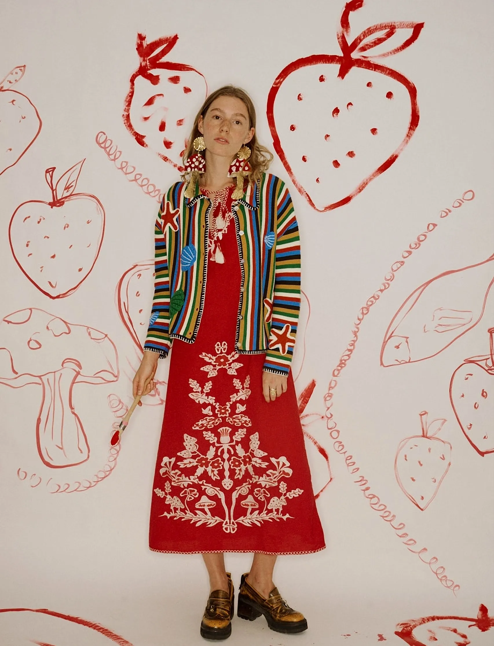 Helmstedt - Ditte Dress - suvekleidid - red strawberry - 4