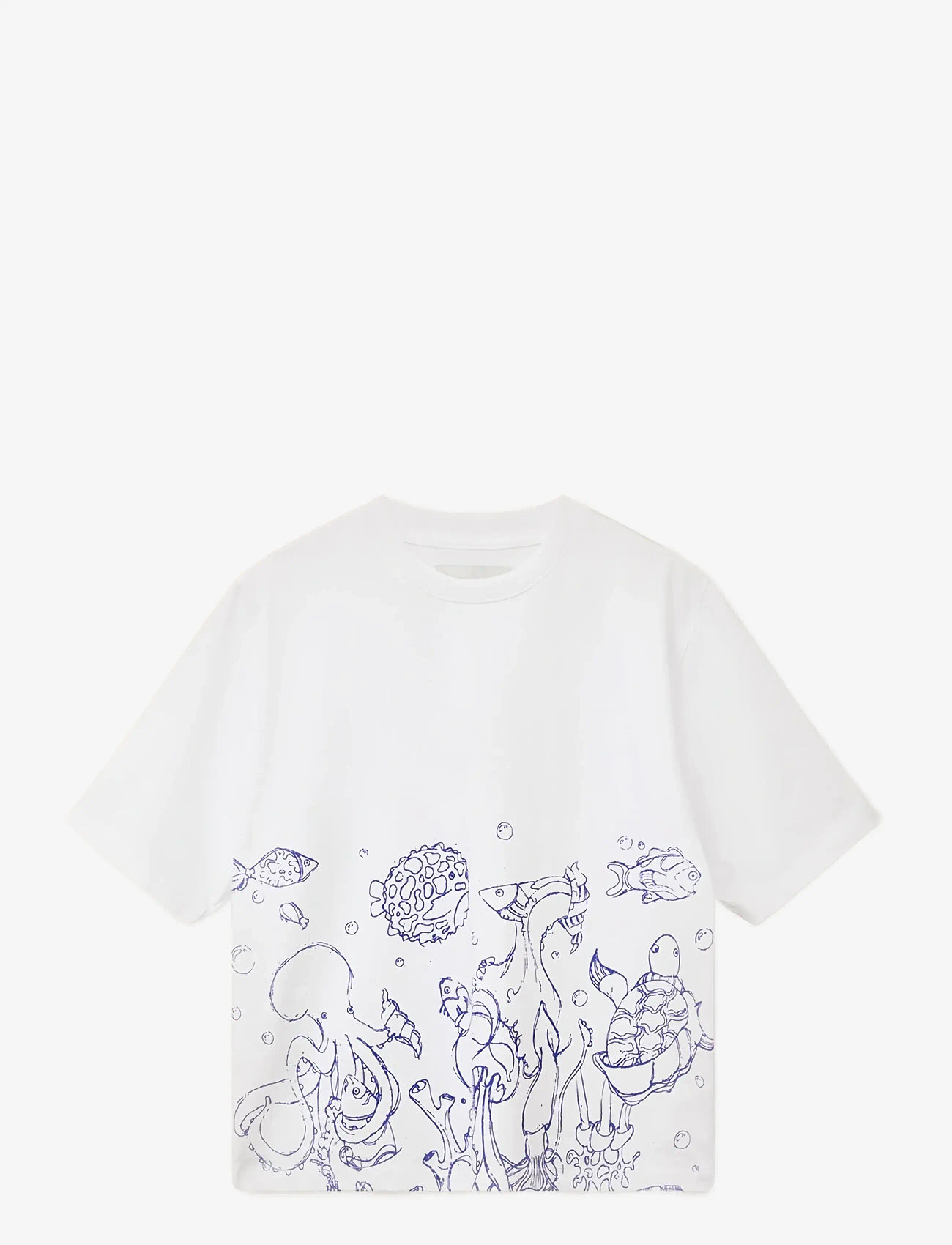 Helmstedt - Noor T-shirt - t-shirts & tops - blue under the sea print - 1