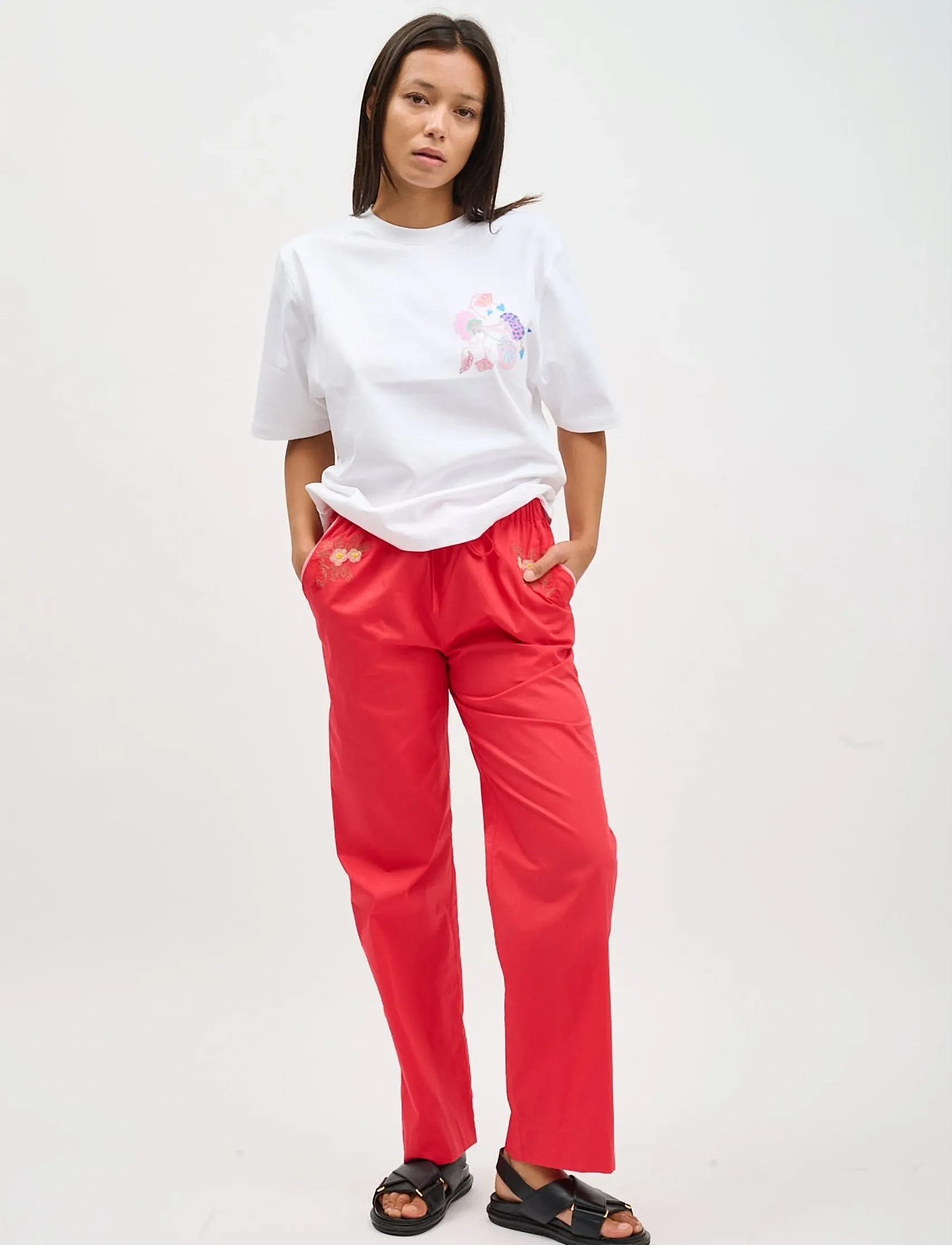 Helmstedt - Noor T-shirt - t-shirts & tops - dancing mushroom print - 3