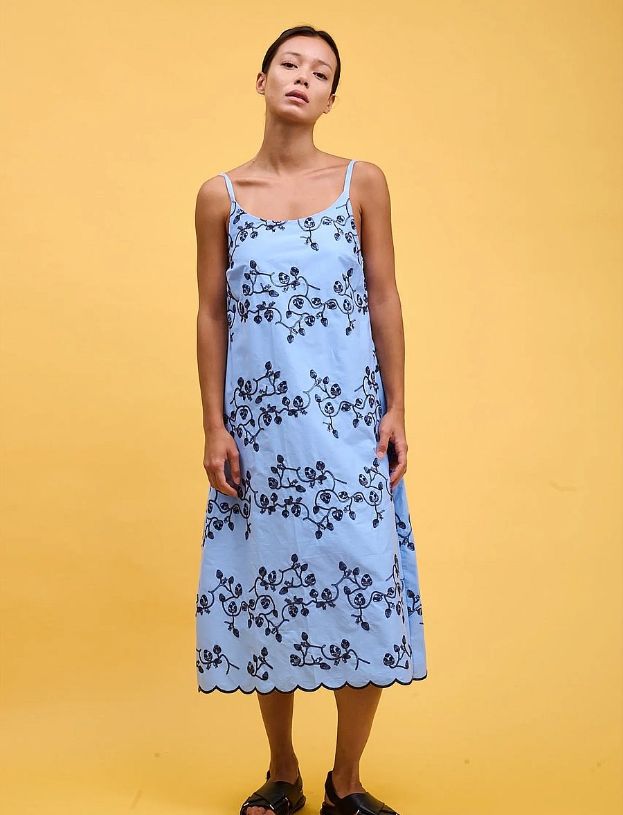 Helmstedt - Leva Dress - sommerkjoler - blue - 0