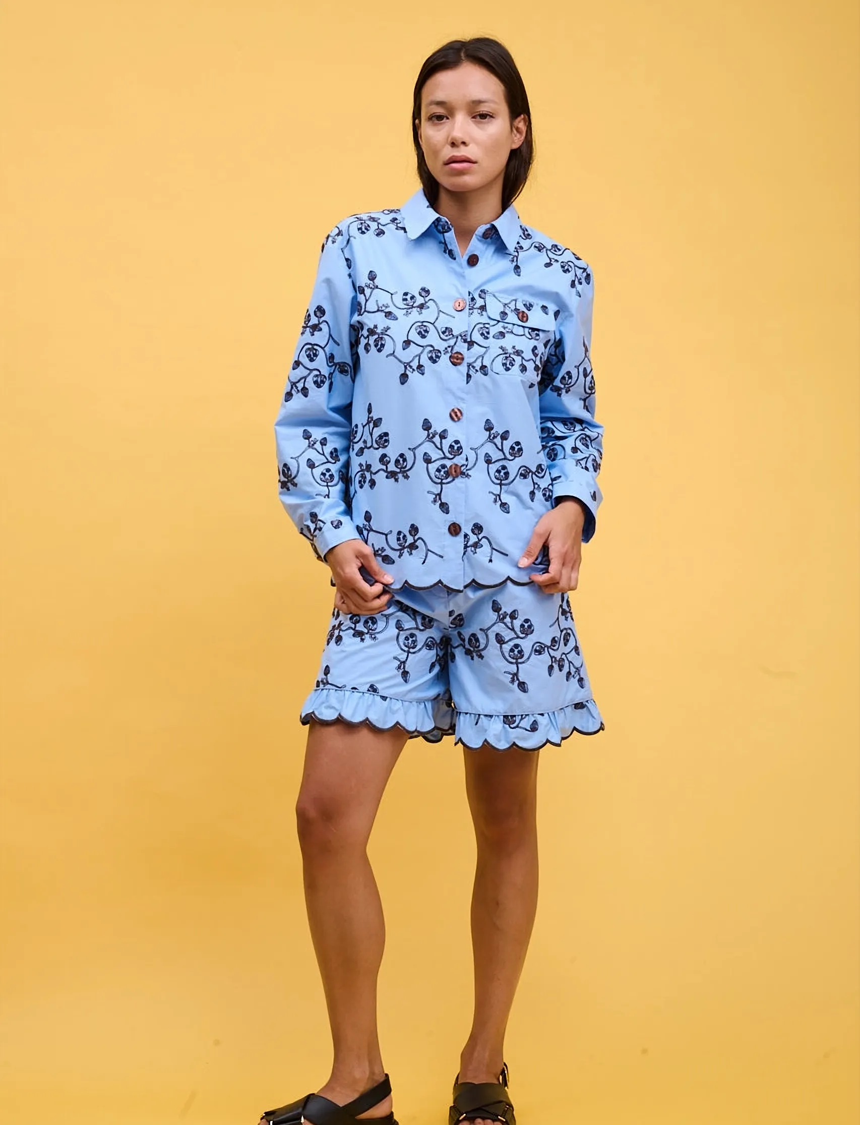 Helmstedt Karla Shirt, XS, Blue, Skjorter > Langærmede, Dame