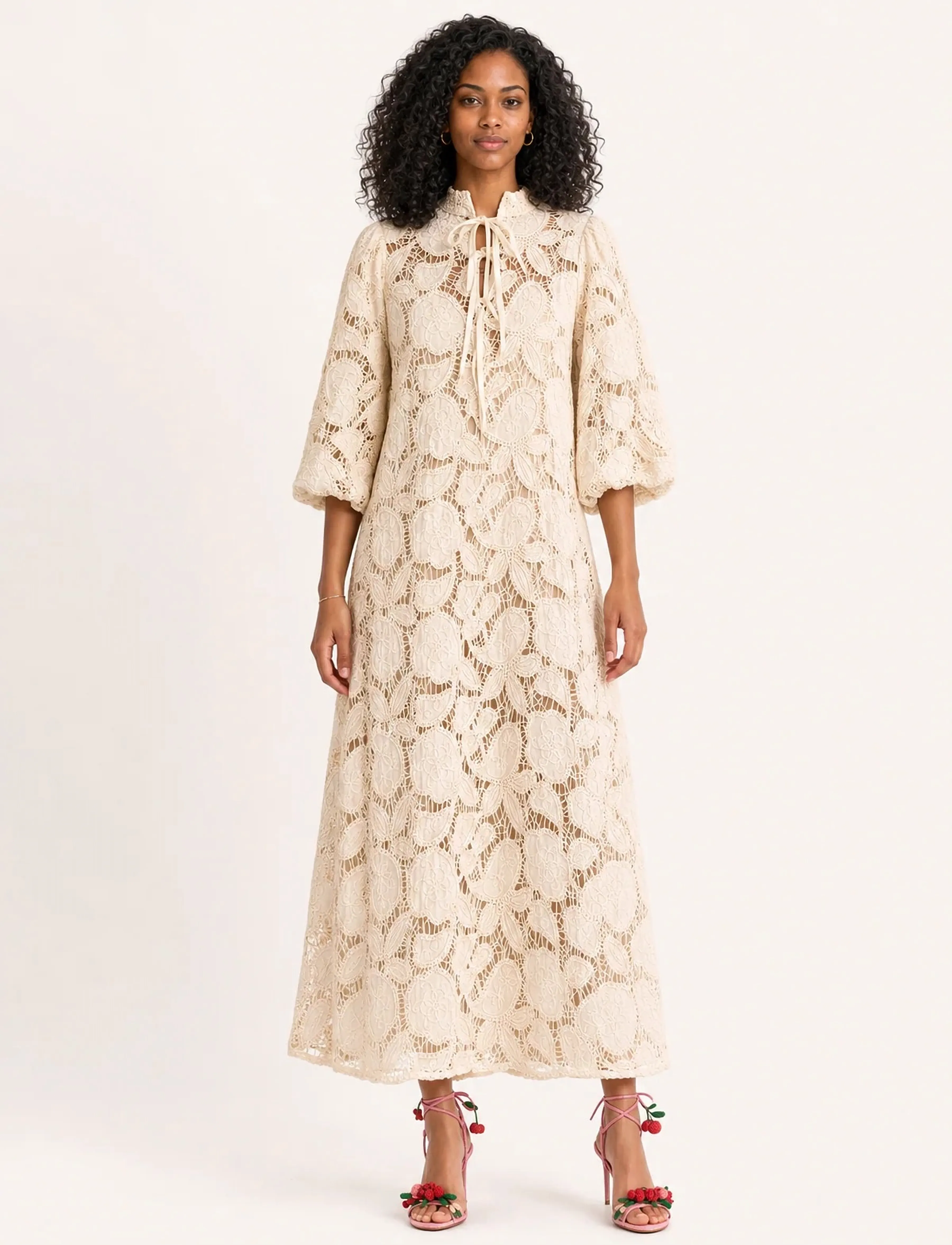 Helmstedt - Ebba Dress - sommarklänningar - ivory - 3