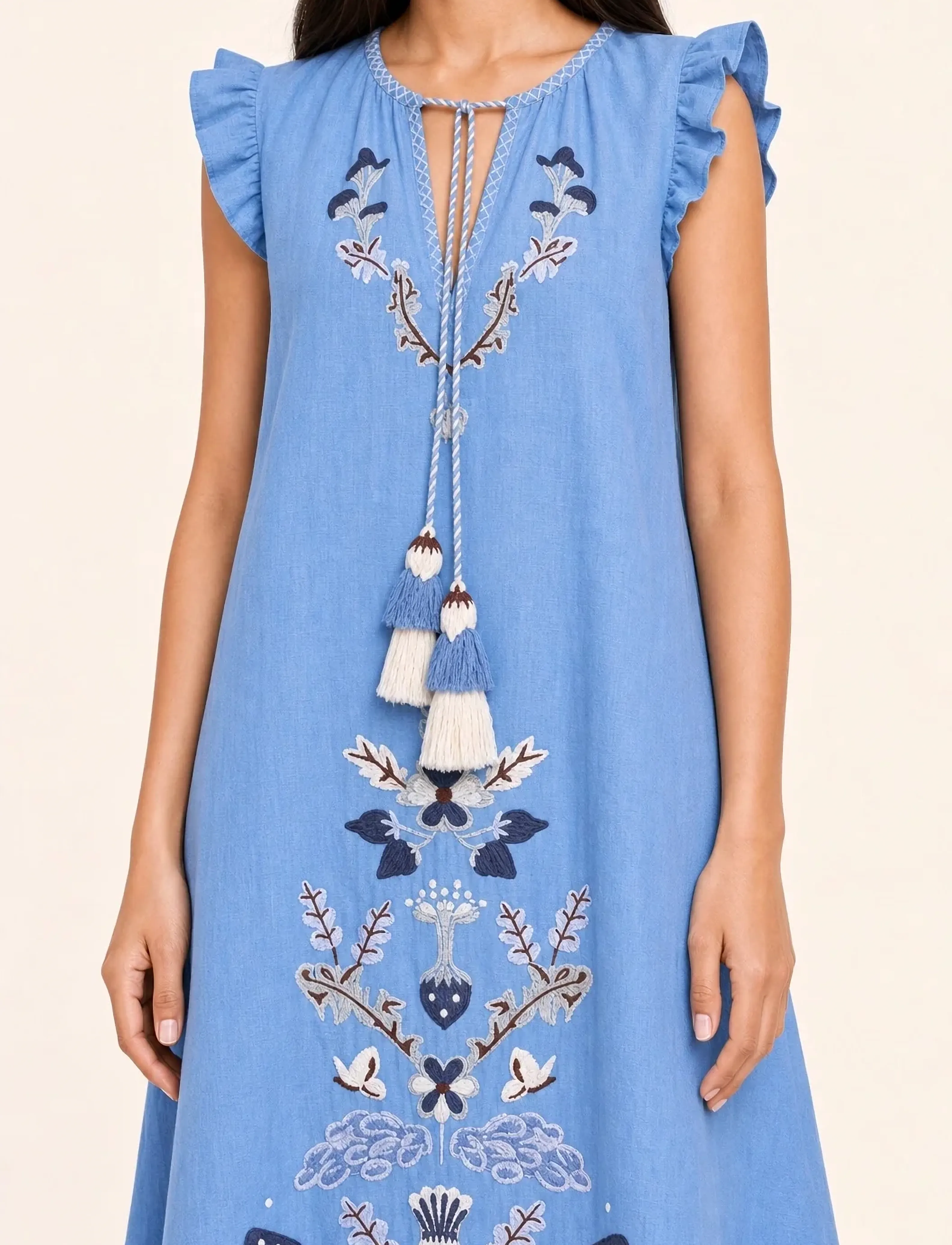 Helmstedt - Ditte Dress - sommarklänningar - dreamy blue - 0