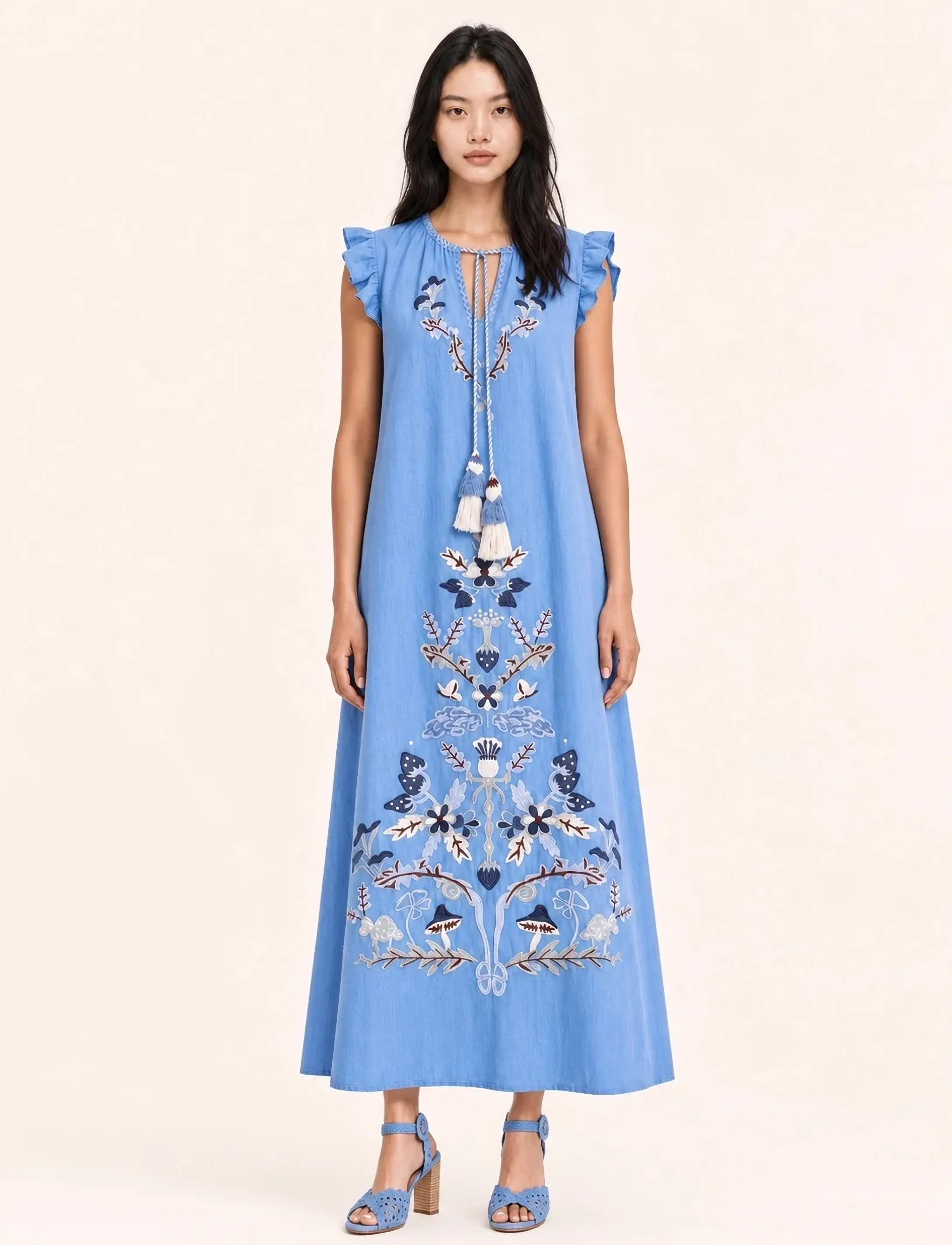 Helmstedt - Ditte Dress - sommarklänningar - dreamy blue - 3