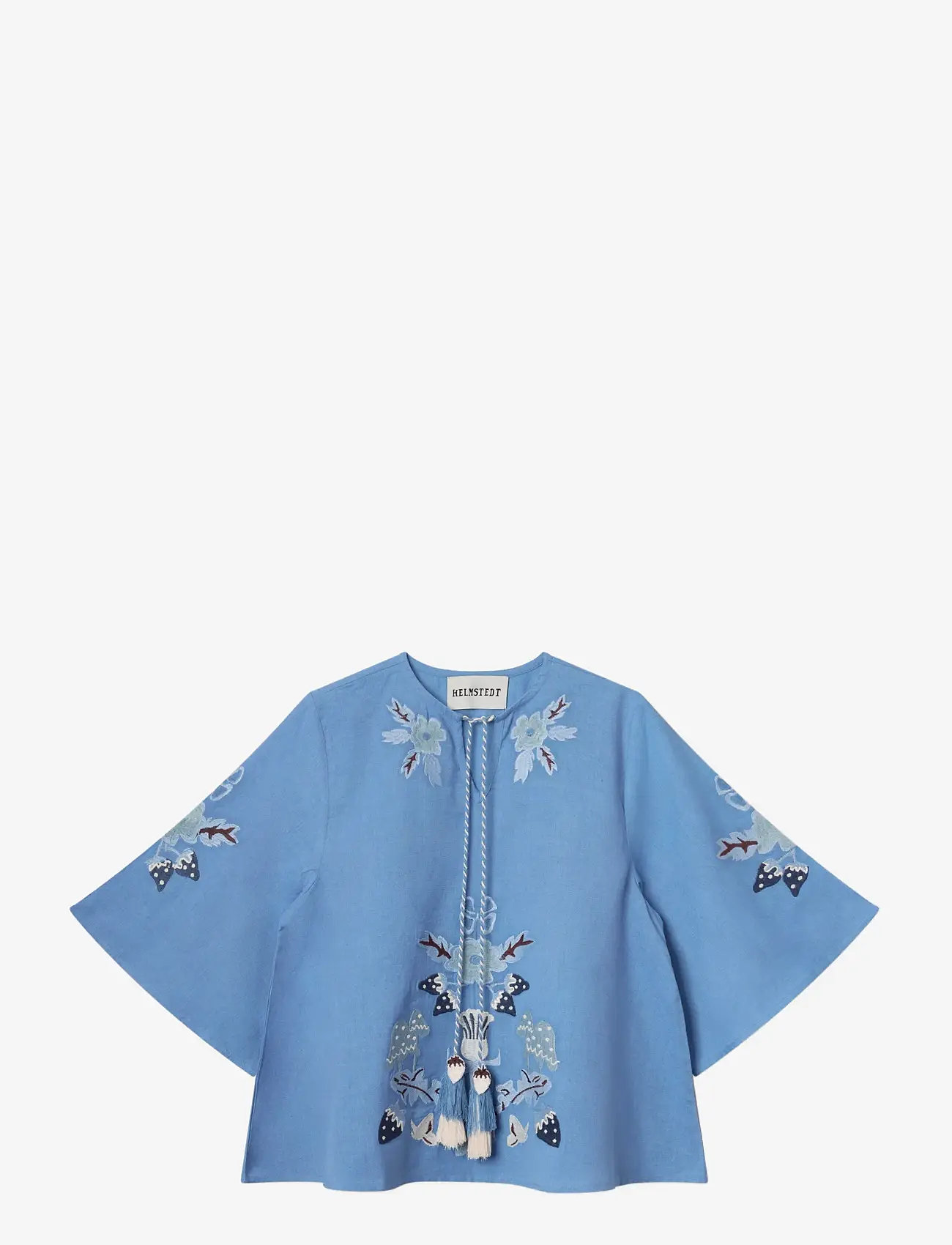 Helmstedt - Iben Blouse - kurzämlige blusen - dreamy blue - 0