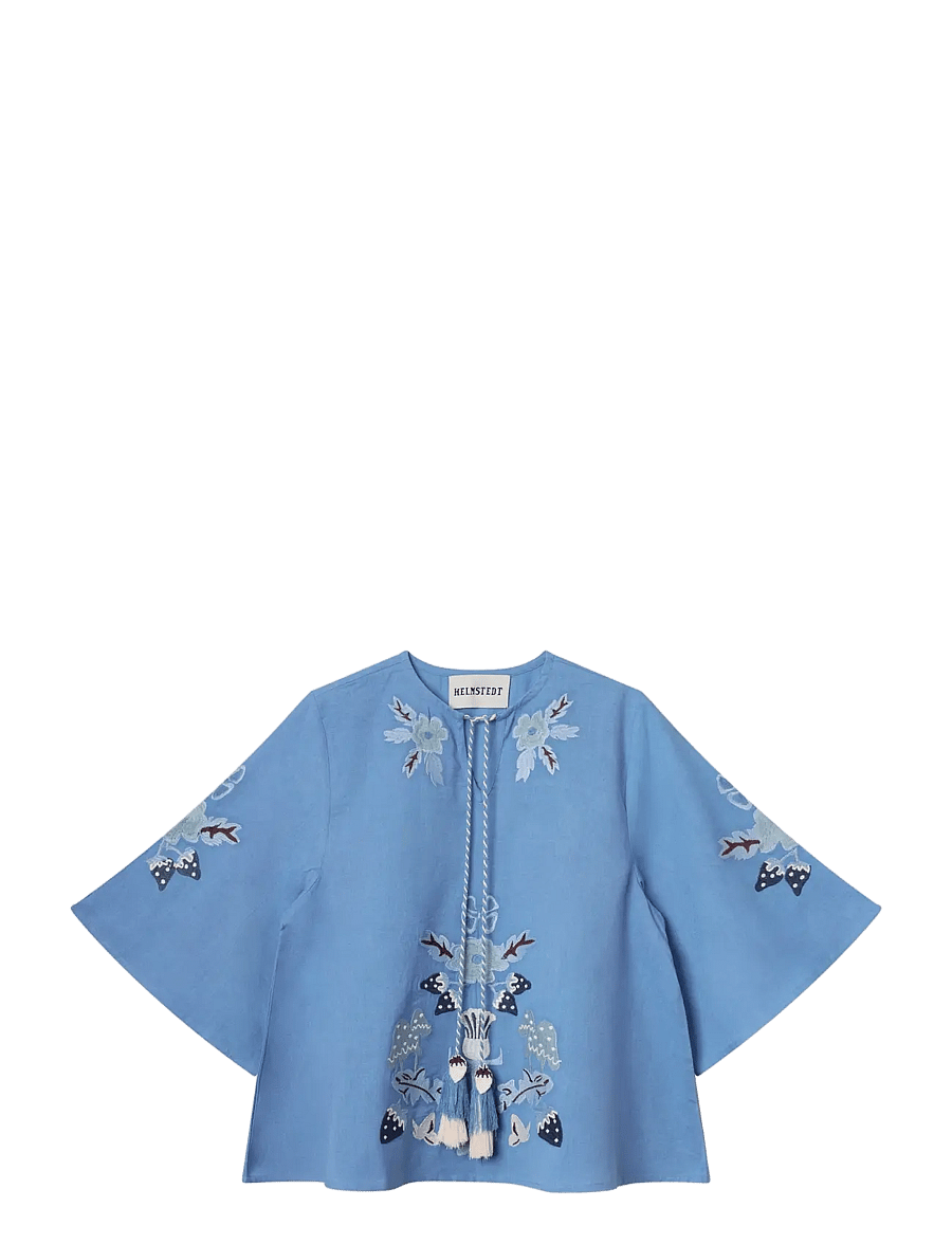 Helmstedt - Iben Blouse - blouses à manches courtes - dreamy blue - 0