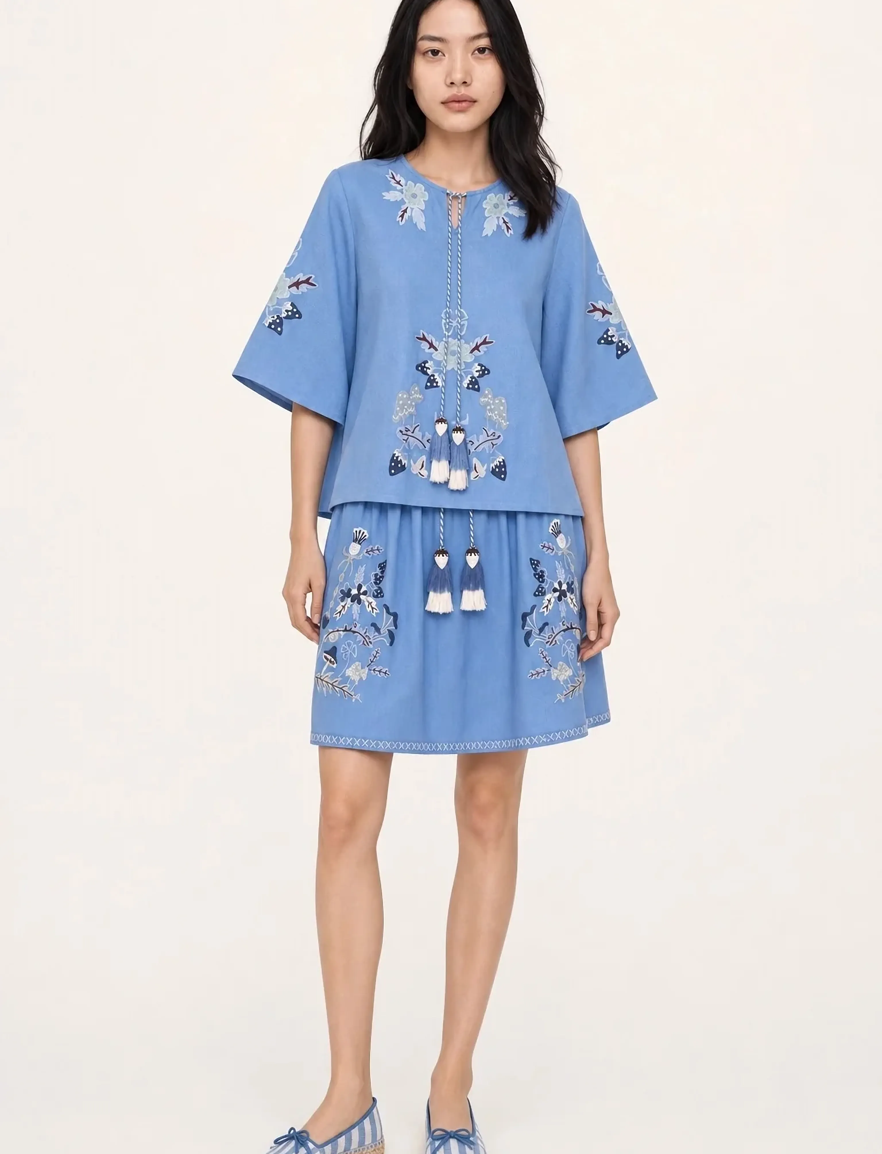 Helmstedt Stella Skirt - Kjolar - DREAMY BLUE / blue