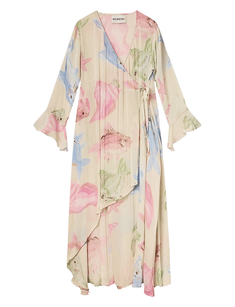 Helmstedt - Elava Dress - sommarklänningar - pastel fish print - 0
