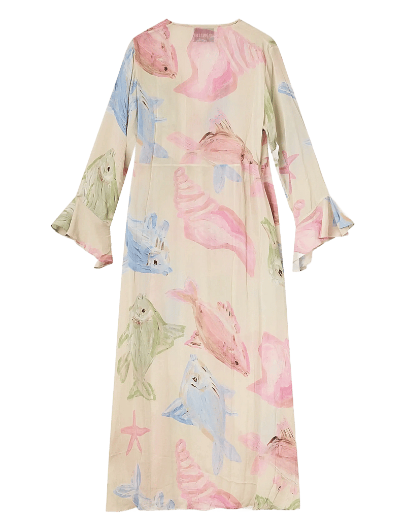 Helmstedt - Elava Dress - sommarklänningar - pastel fish print - 1