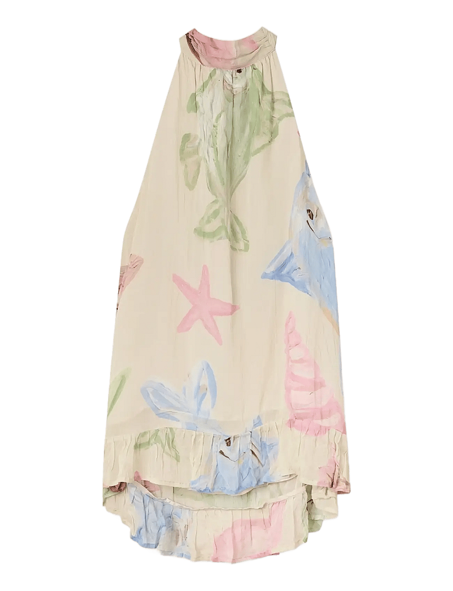 Helmstedt - Flair top - Ärmellose tops - pastel fish print - 0