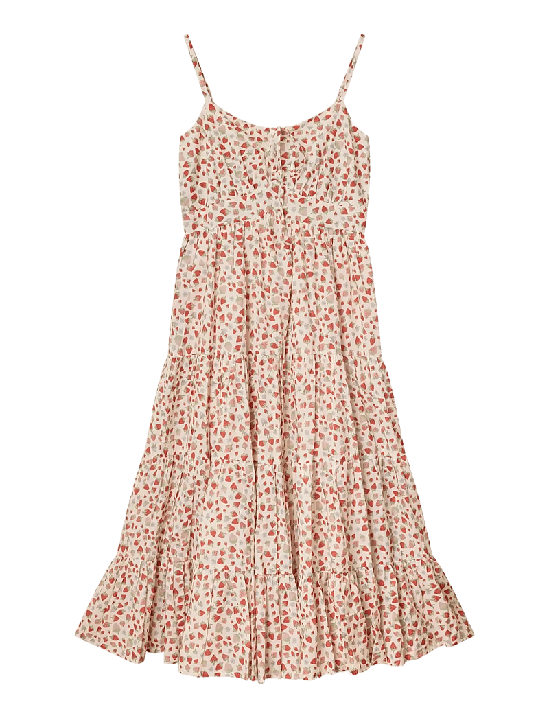 Helmstedt - Malou Dress - slip dresses - strawberry print - 0