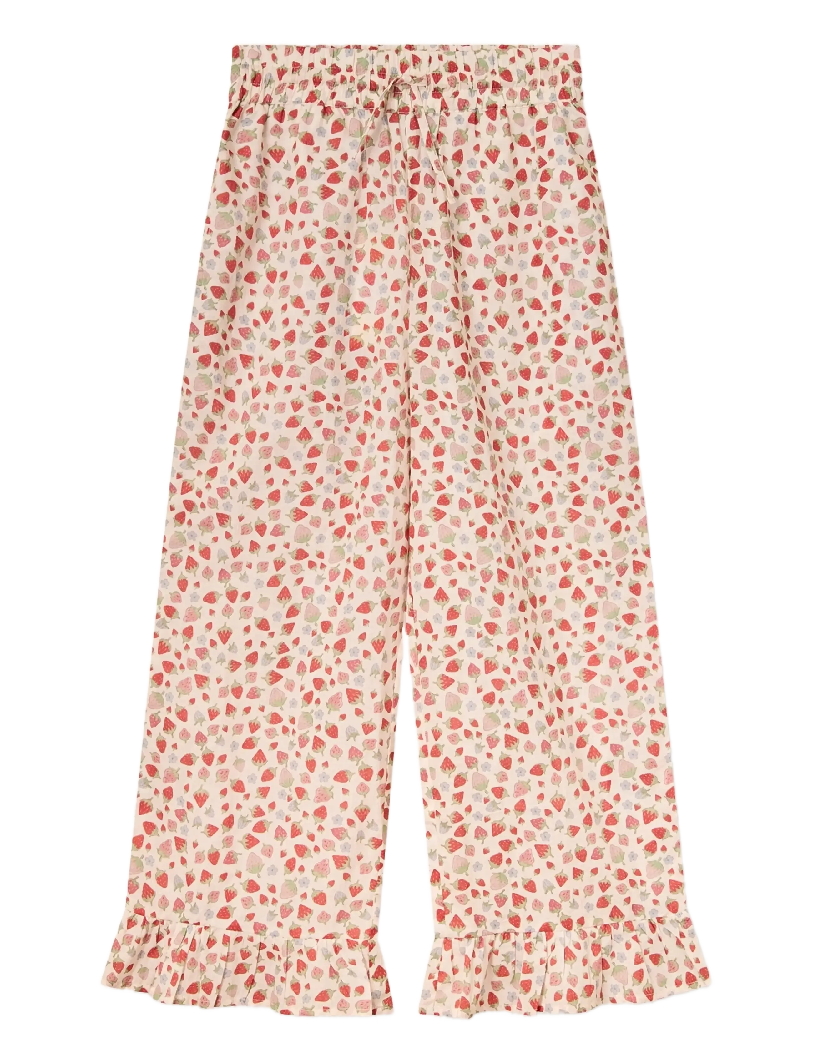 Helmstedt Elin Pants - Kleidung - STRAWBERRY PRINT / cream