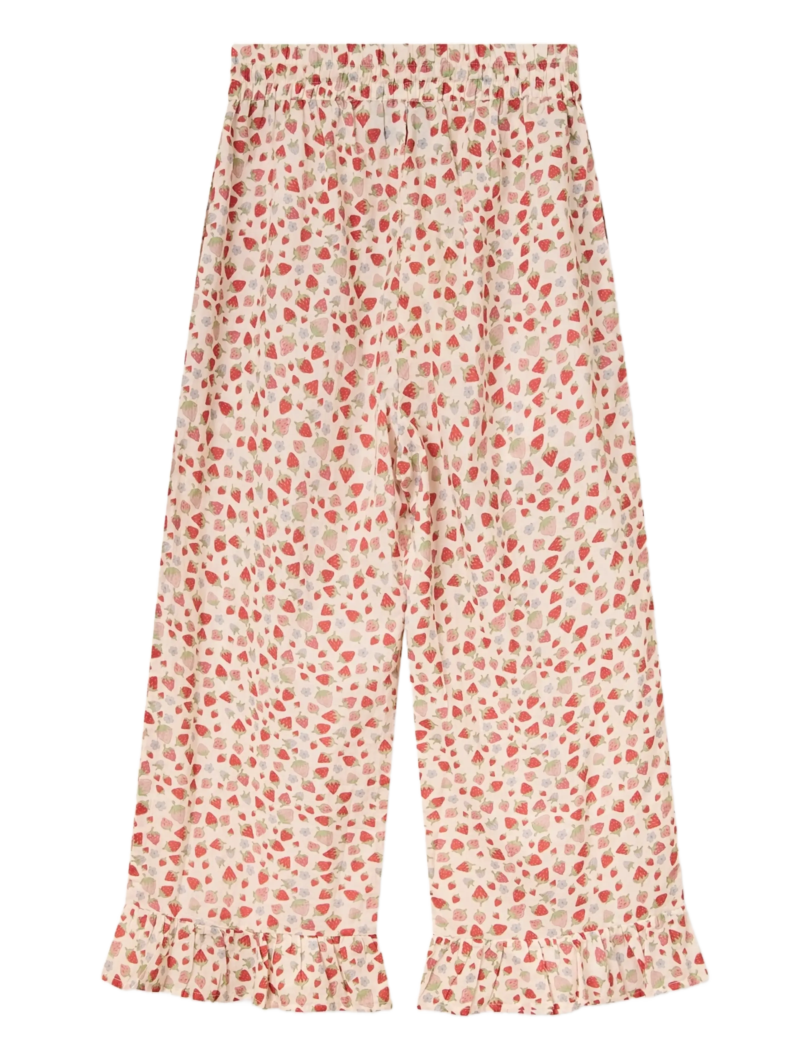 Helmstedt - Elin Pants - sirge säärega püksid - strawberry print - 1