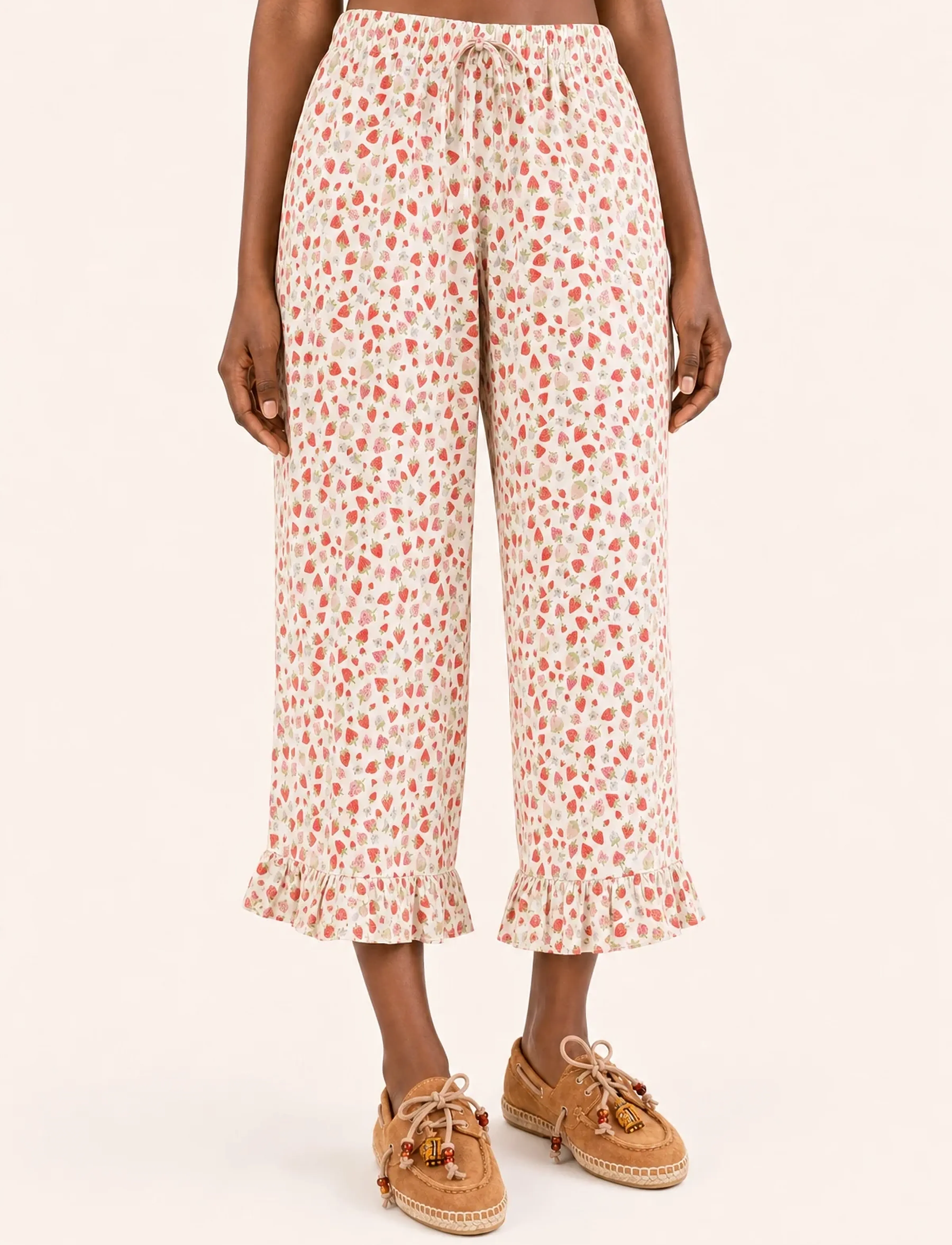 Helmstedt - Elin Pants - höstfynd - strawberry print - 3