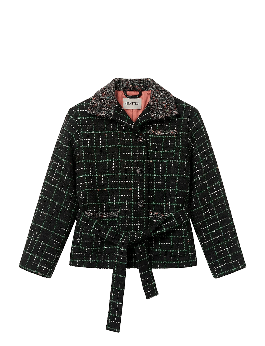 Helmstedt - Freya Jacket - blazer mit gürtel - black bouclÉ - 1