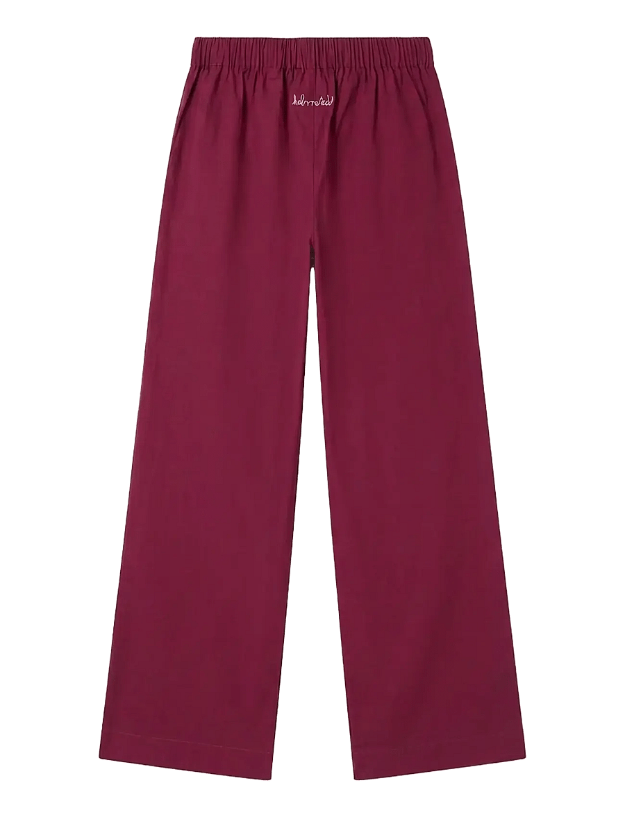 Helmstedt - Fiona Pants - bukser med lige ben - burgundy red - 2