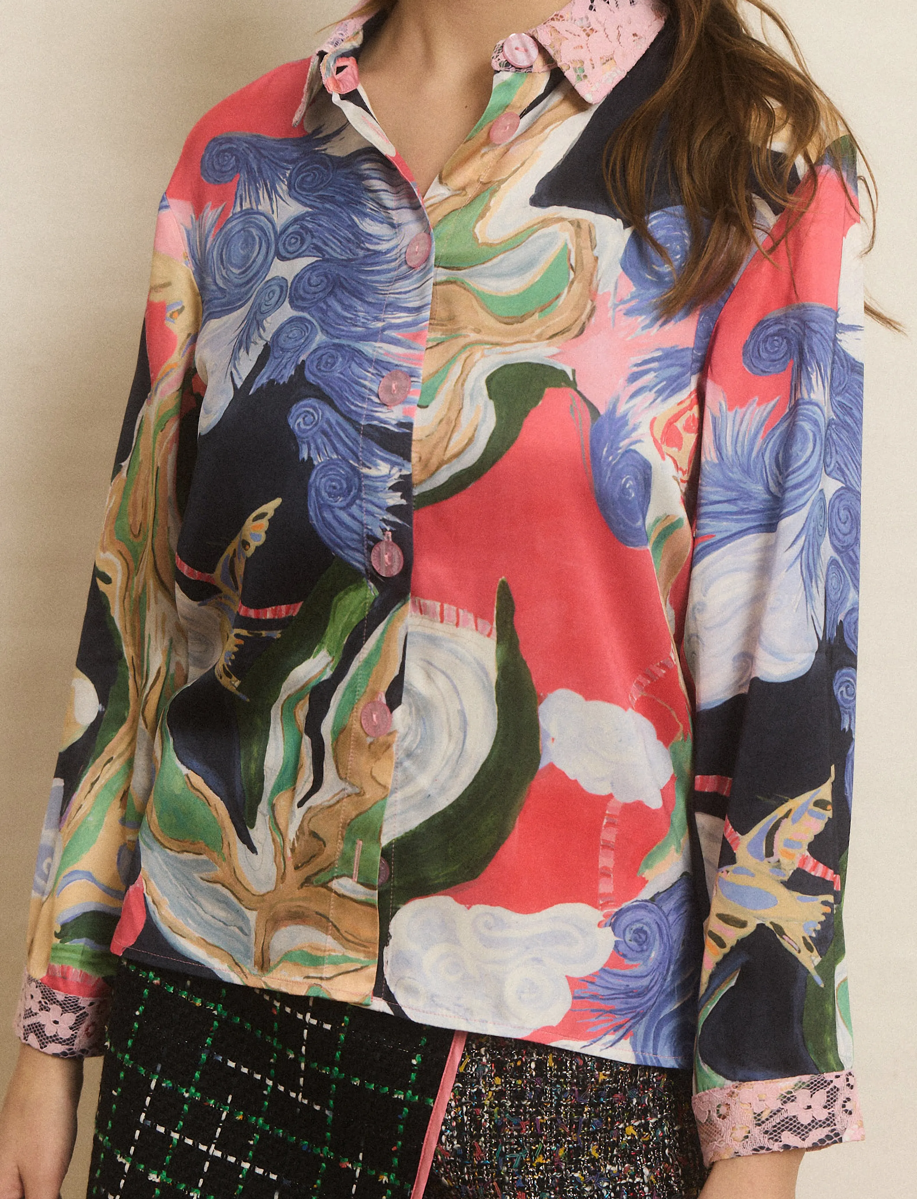 Helmstedt Karla Shirt - Särgid - SERENITY PRINT / multi