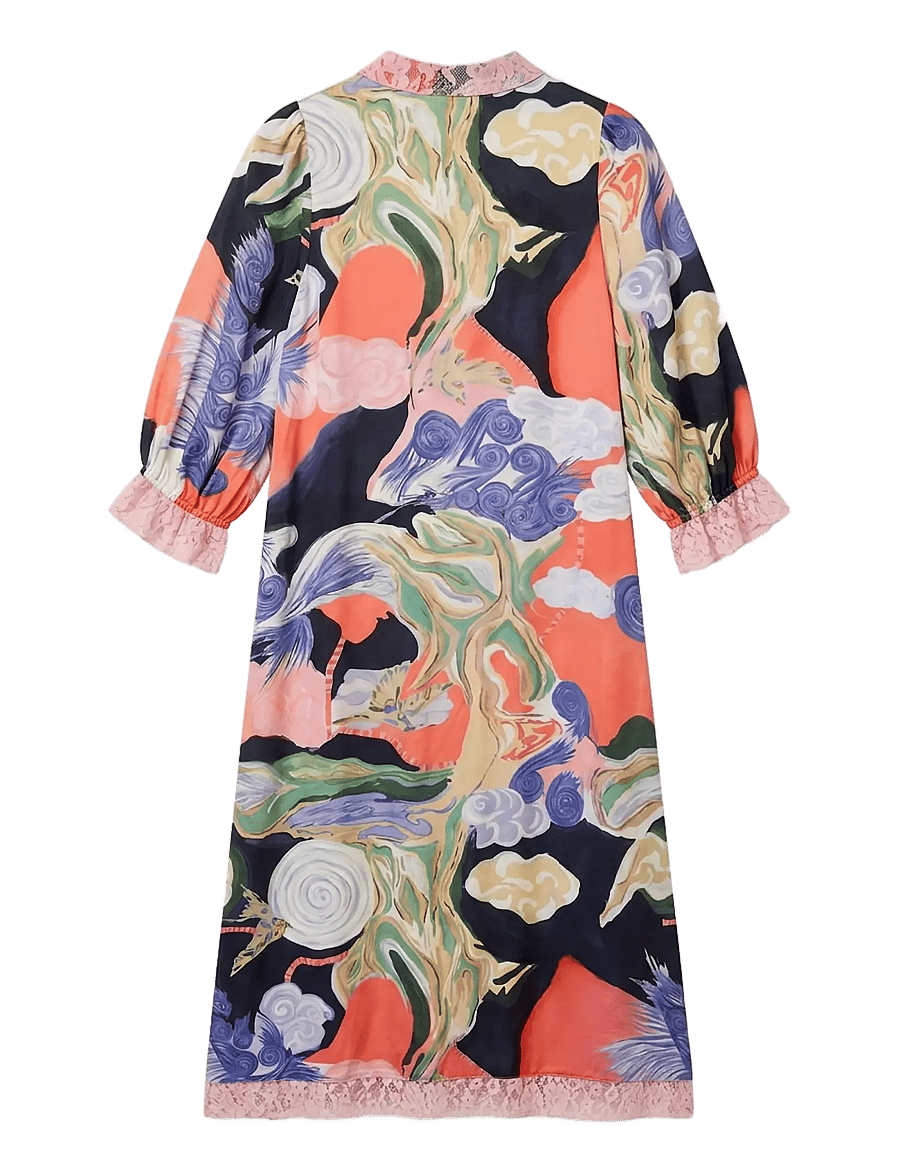 Helmstedt - Ebba dress - midikleidid - serenity print - 2