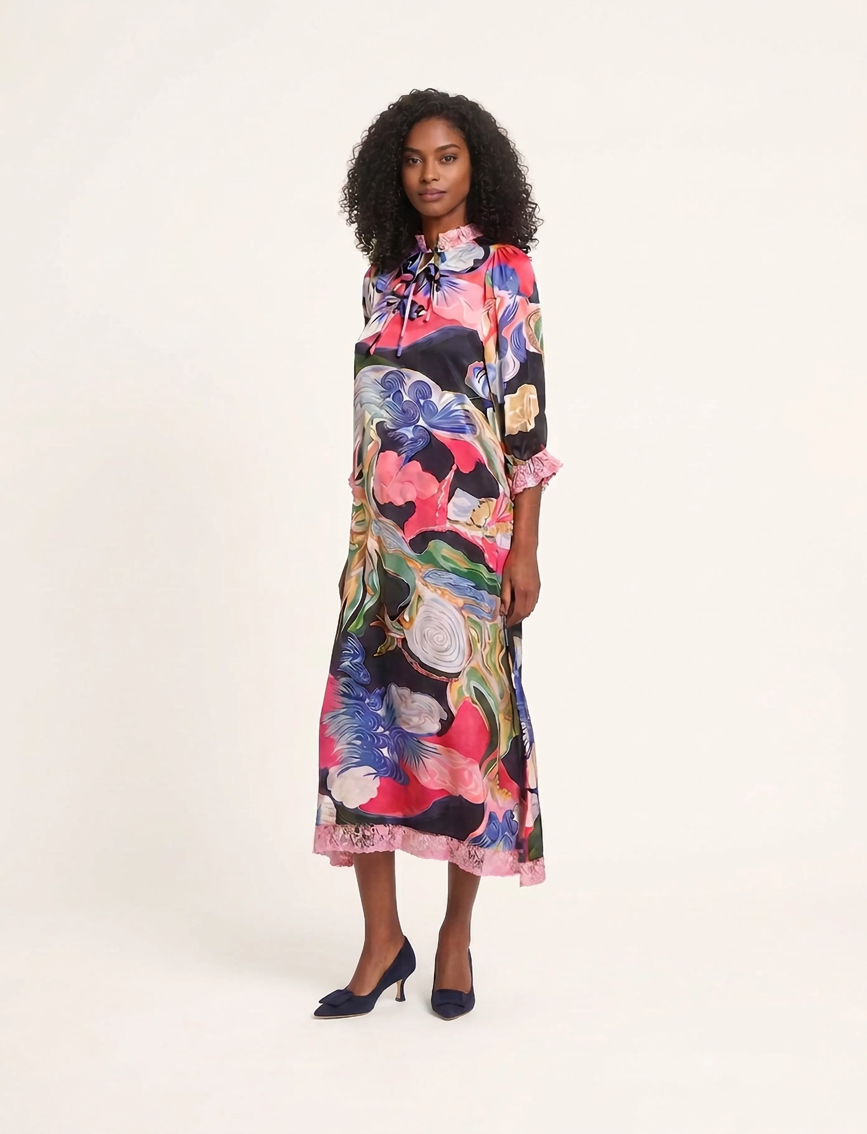 Helmstedt Ebba dress - Midikleidid - SERENITY PRINT / multi