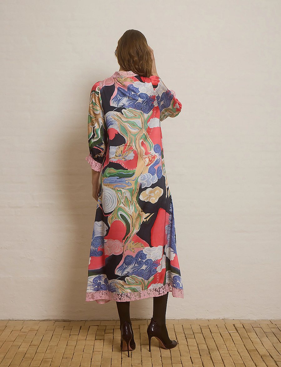 Helmstedt - Ebba dress - midikleidid - serenity print - 5