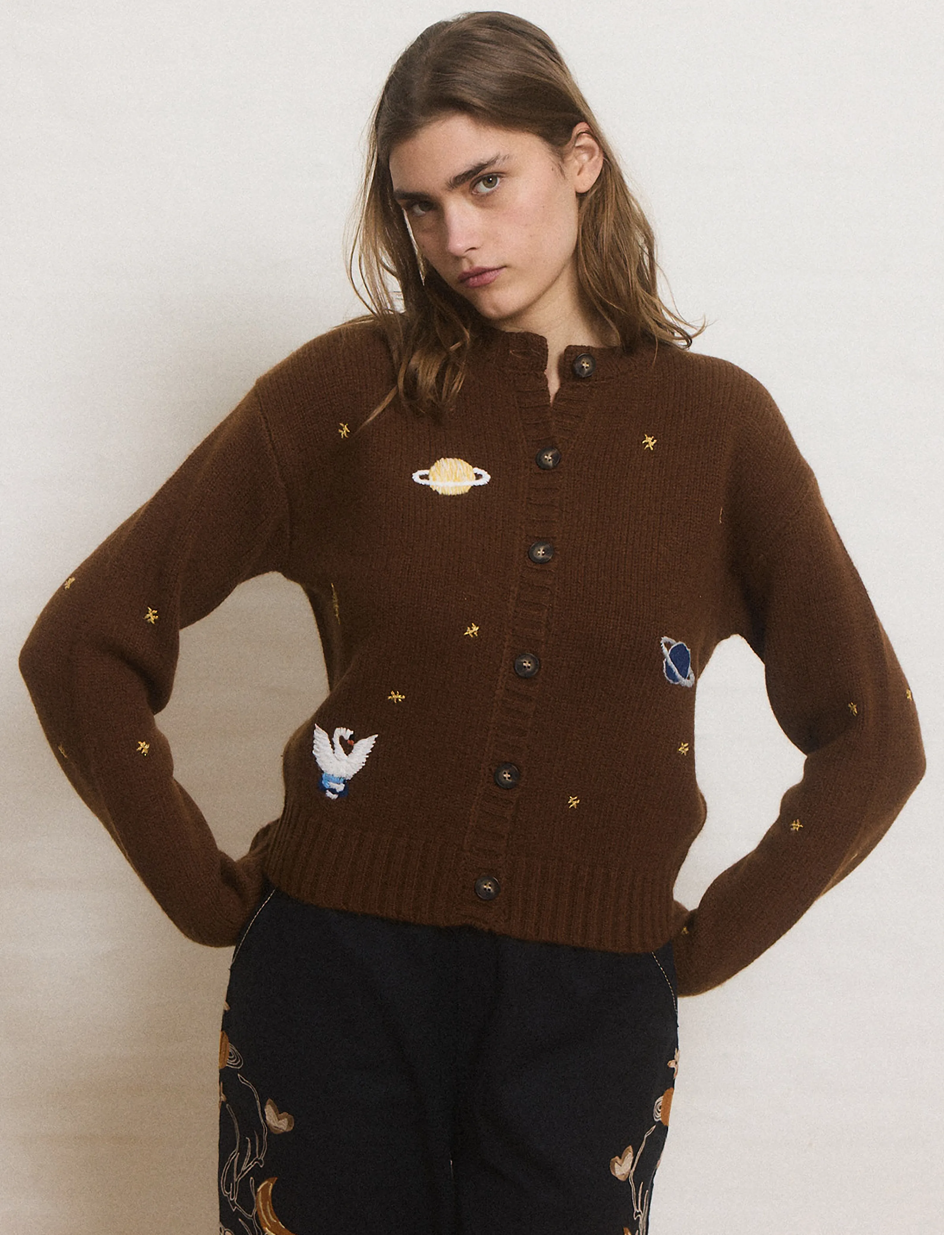Helmstedt - Oso Cardigan - kardiganai - brown - 3