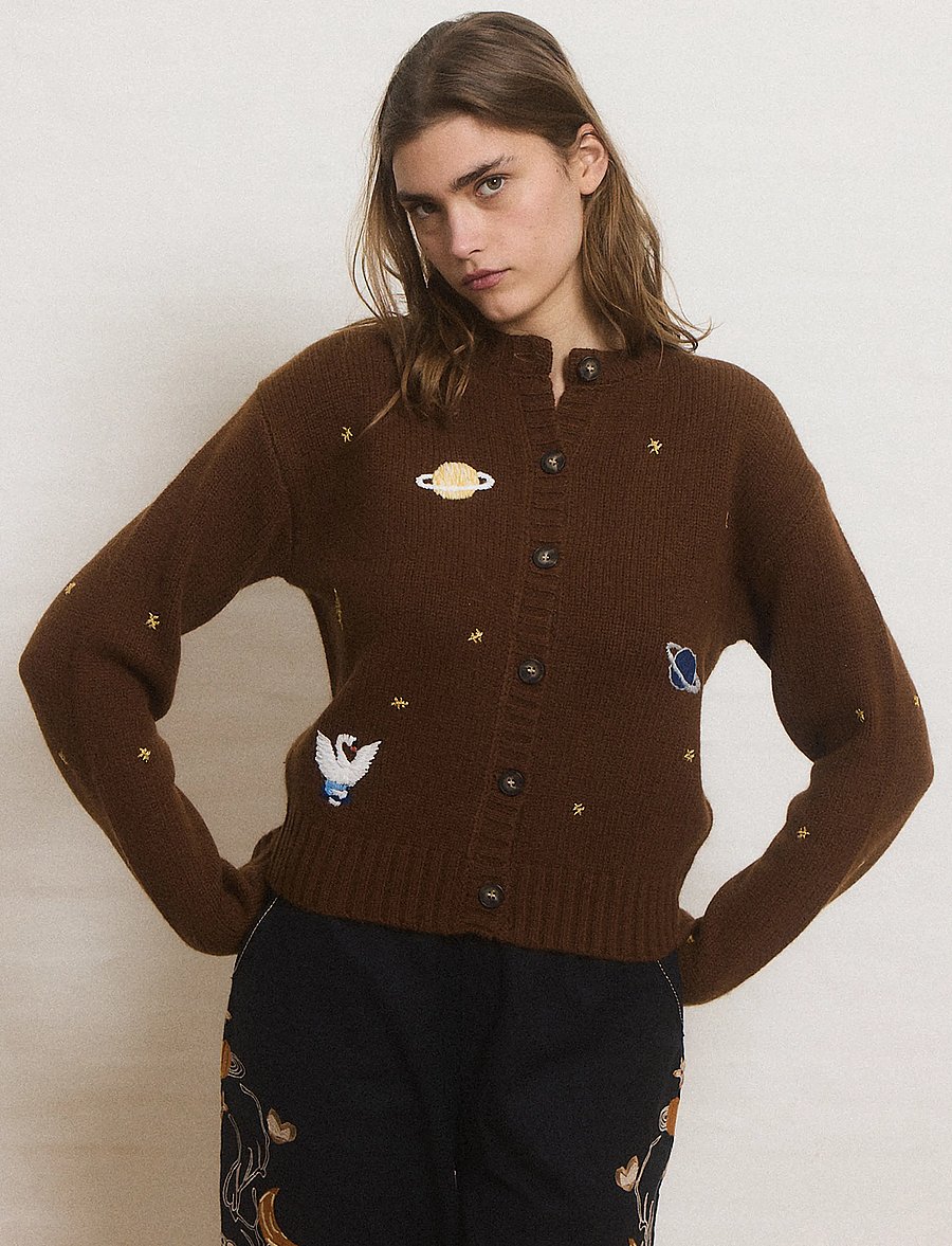 Helmstedt - Oso Cardigan - kardiganai - brown - 3