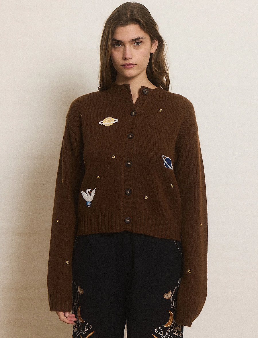 Helmstedt - Oso Cardigan - kardiganai - brown - 4