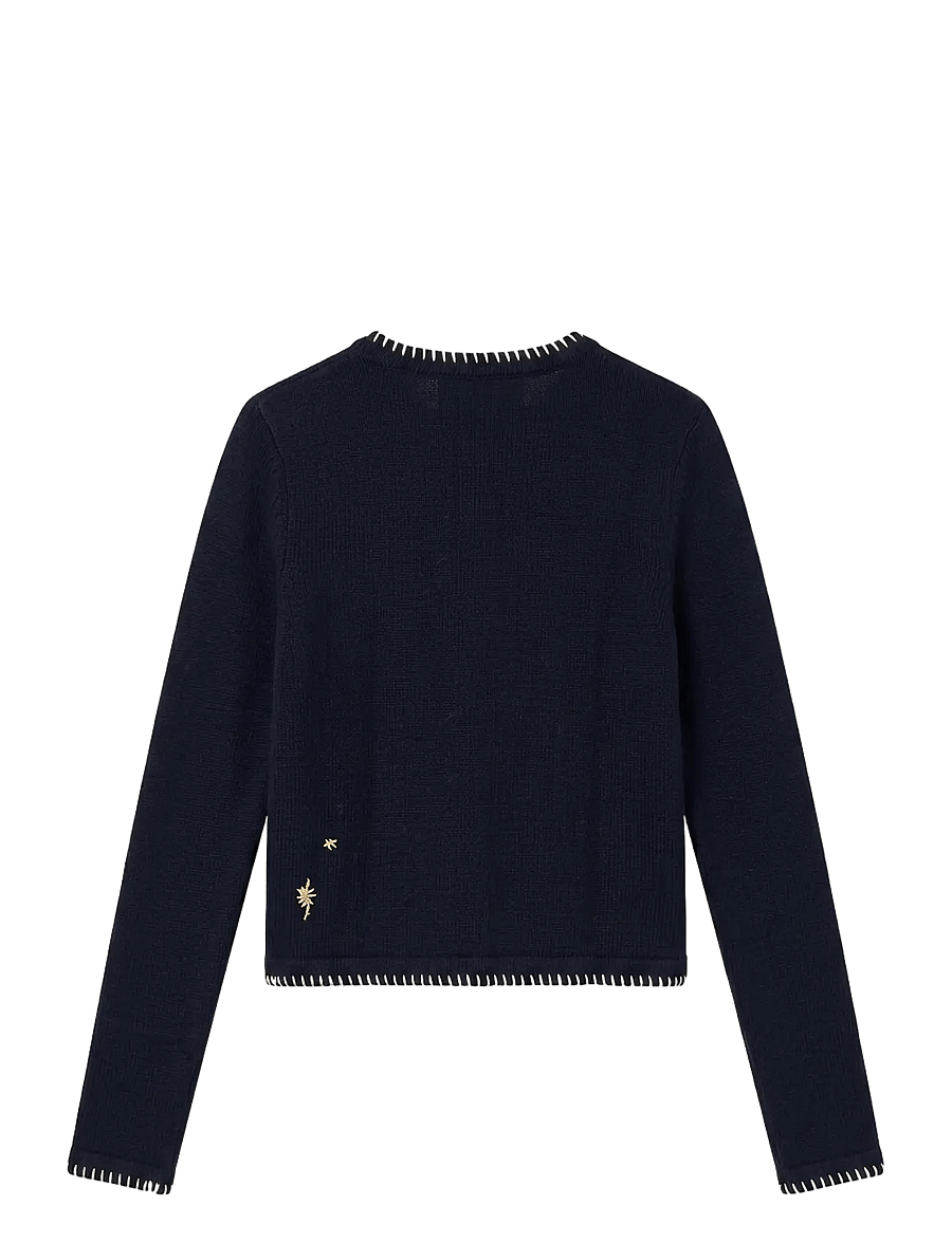 Helmstedt - Tove Cardigan - strickjacken - night sky - 2