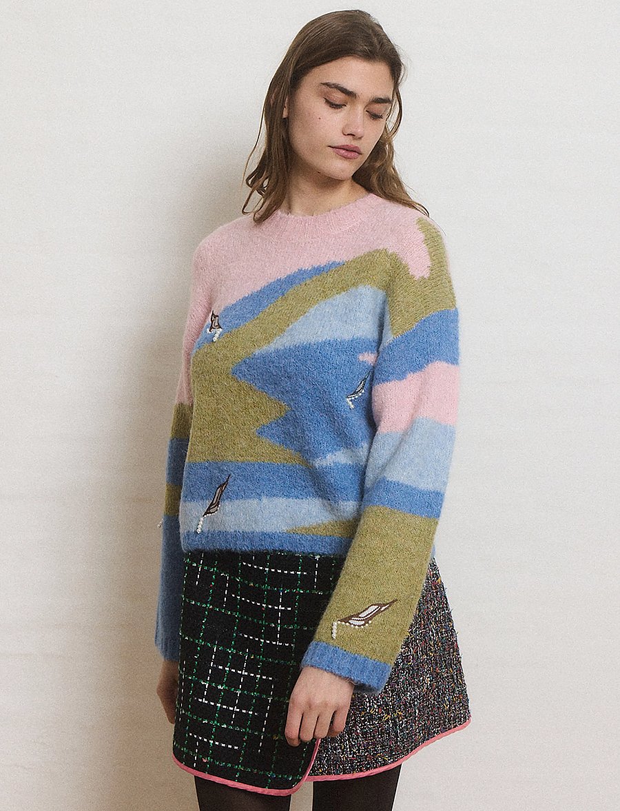 Helmstedt - Astrid Knit - džemperi - sky knit - 4