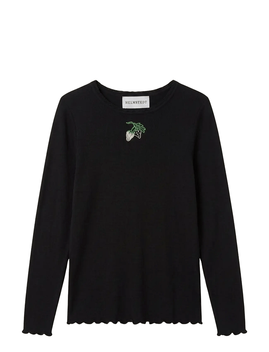 Helmstedt - Andrea Longsleeve T-shirt - pikkade varrukatega topid - black beauty - 1