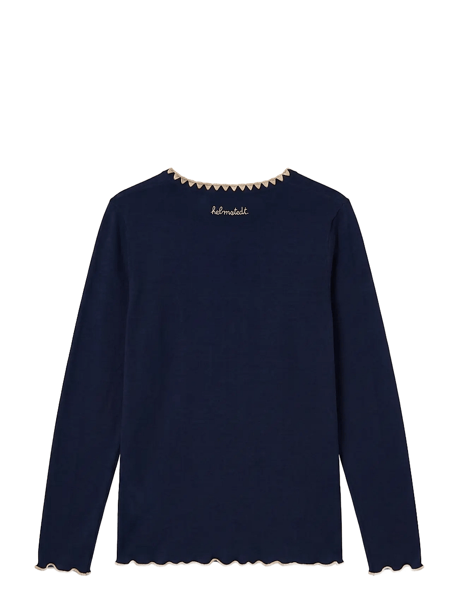 Helmstedt - Andrea Longsleeve T-shirt - pikkade varrukatega topid - midnight blue - 2