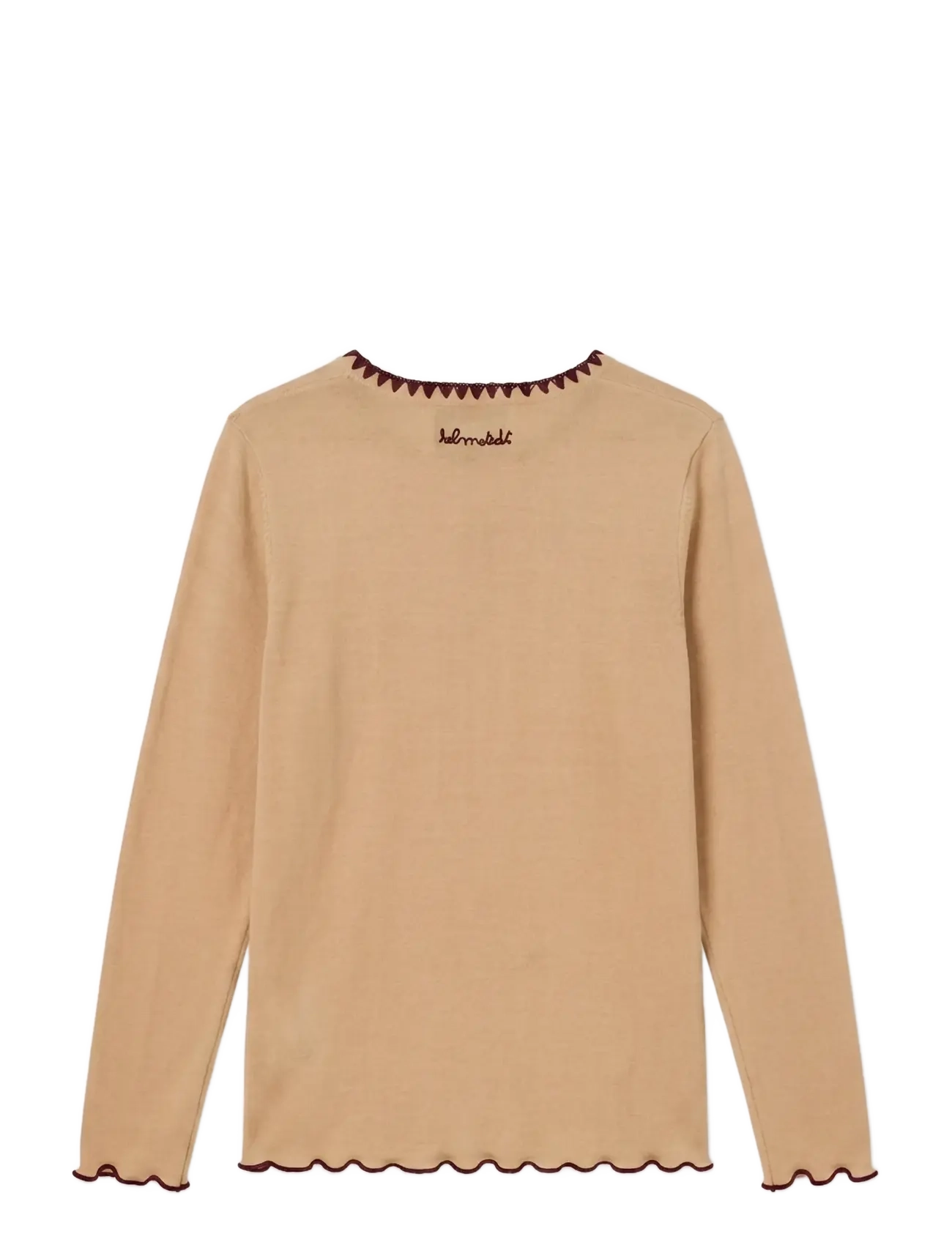 Helmstedt - Andrea Longsleeve T-shirt - långärmade toppar - vanilla beige - 2