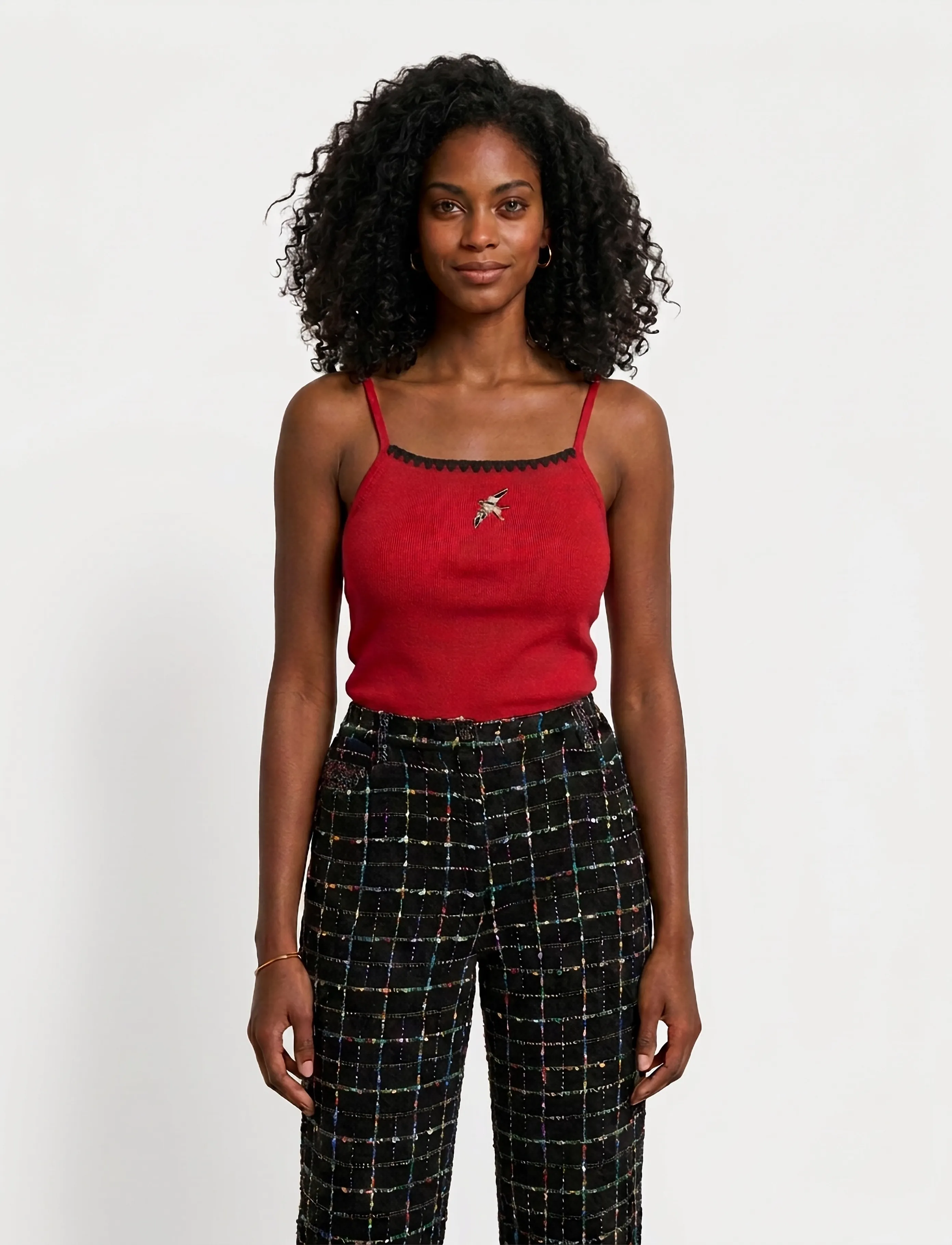 Helmstedt Andrea Strap Top - Sleeveless tops - CRANBERRY RED / red