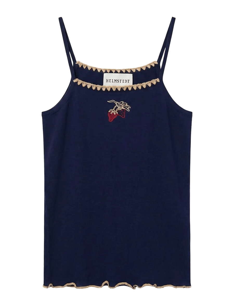 Helmstedt - Andrea Strap Top - sleeveless tops - midnight blue - 1