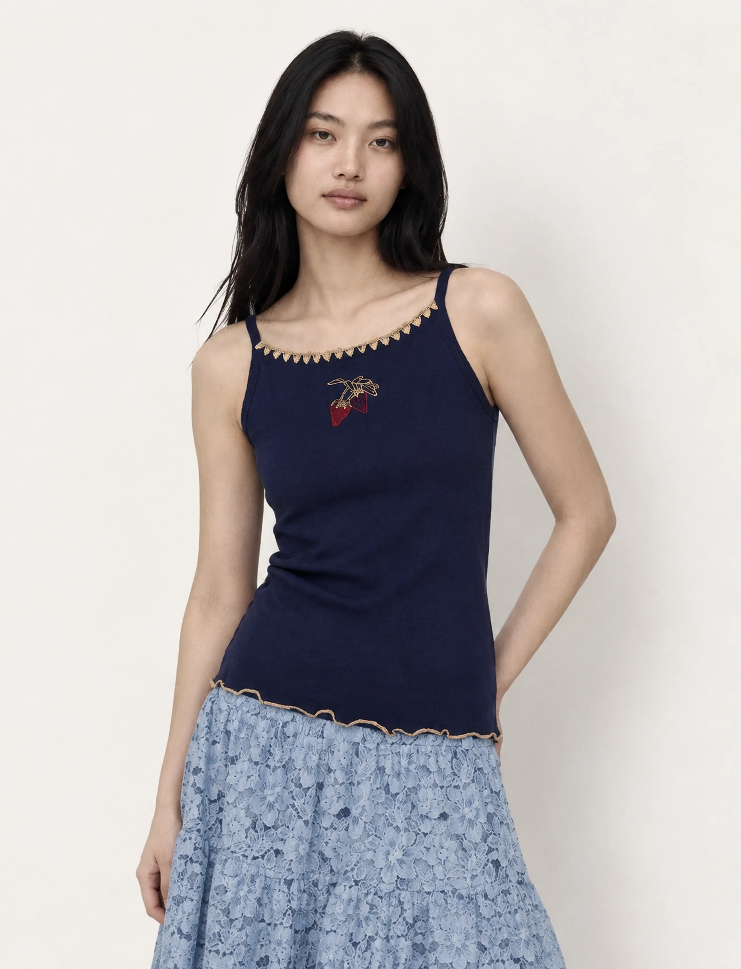 Helmstedt Andrea Strap Top - Ärmellose Tops - MIDNIGHT BLUE / navy