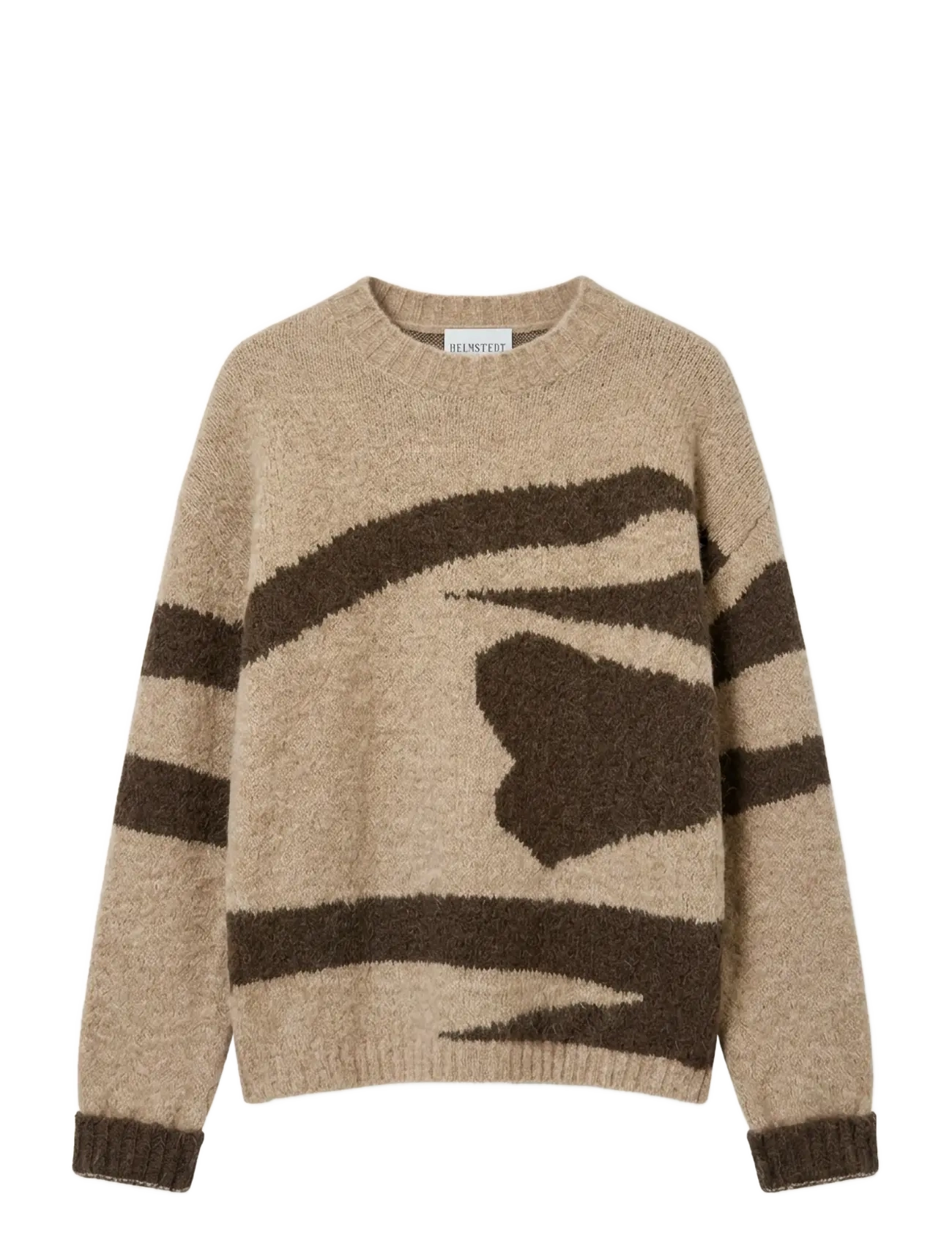 Helmstedt Annelie Knit - Jumpers - BURNT CHESTNUT / beige