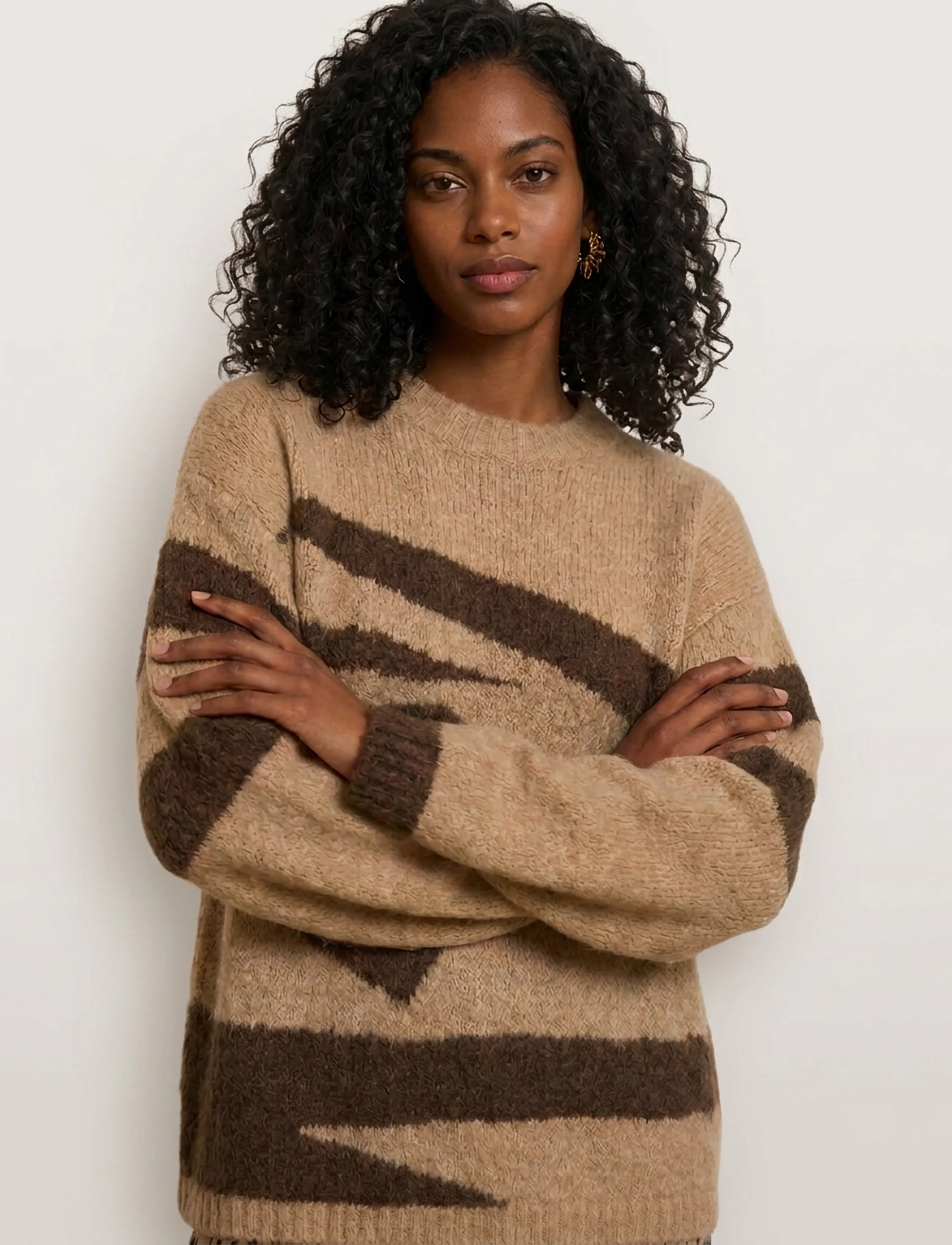 Helmstedt - Annelie Knit - kampsunid - burnt chestnut - 3