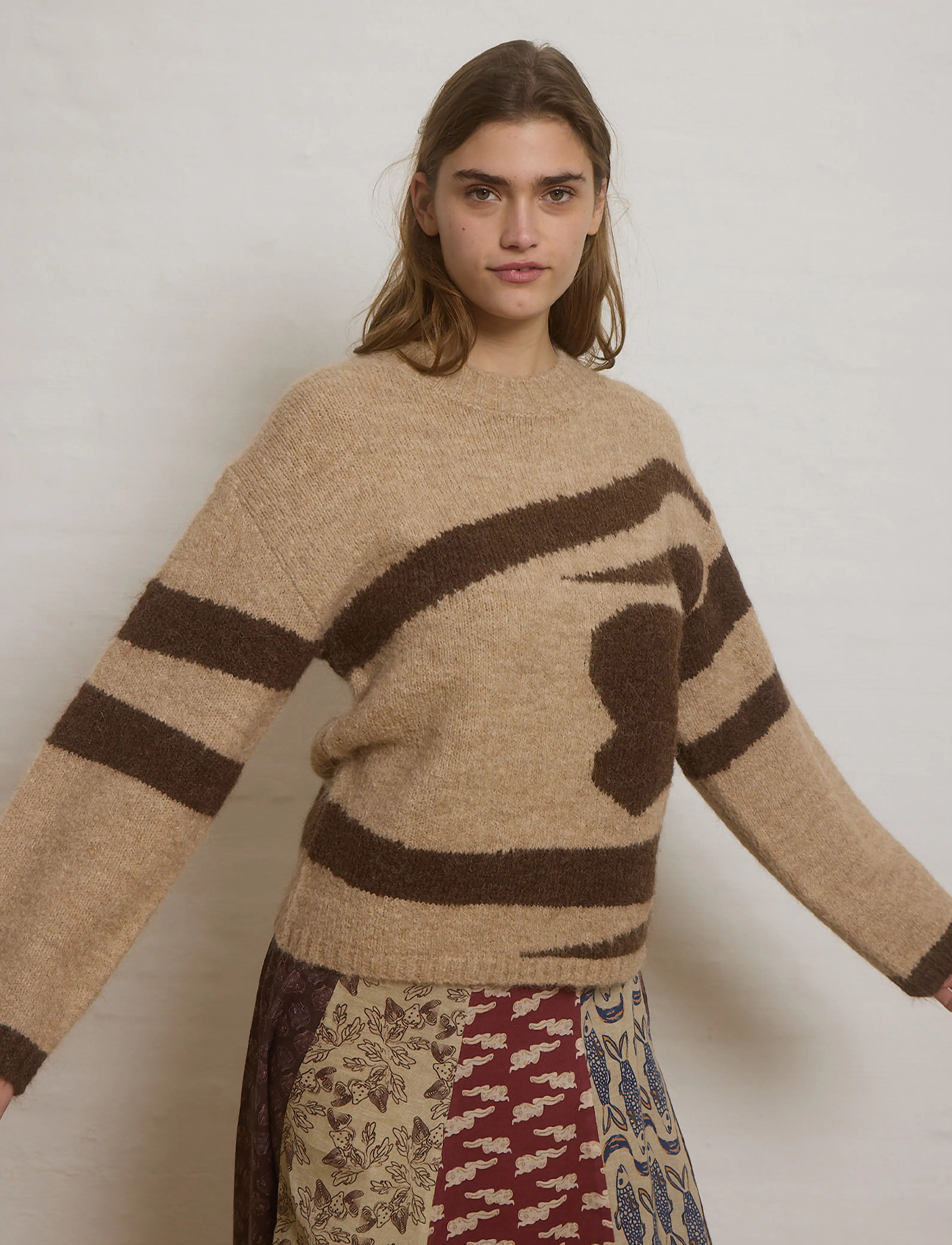 Helmstedt - Annelie Knit - jumpers - burnt chestnut - 4