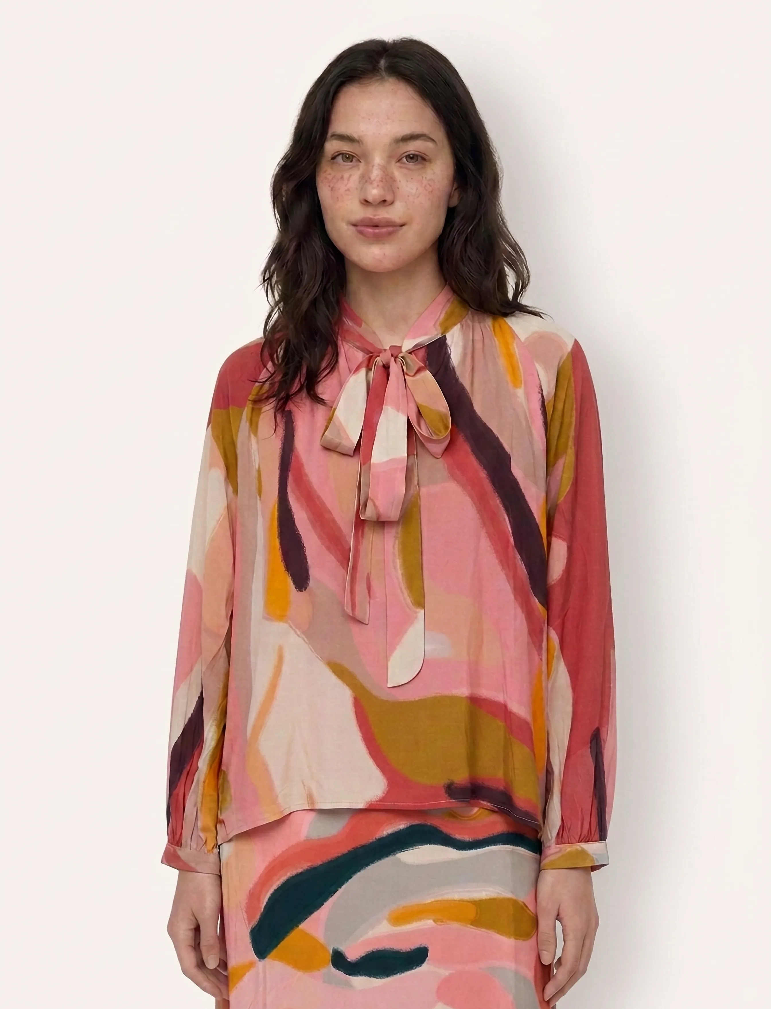 Helmstedt Julie Bluse - Blusar - AUTUMN GLOW / pink/rose