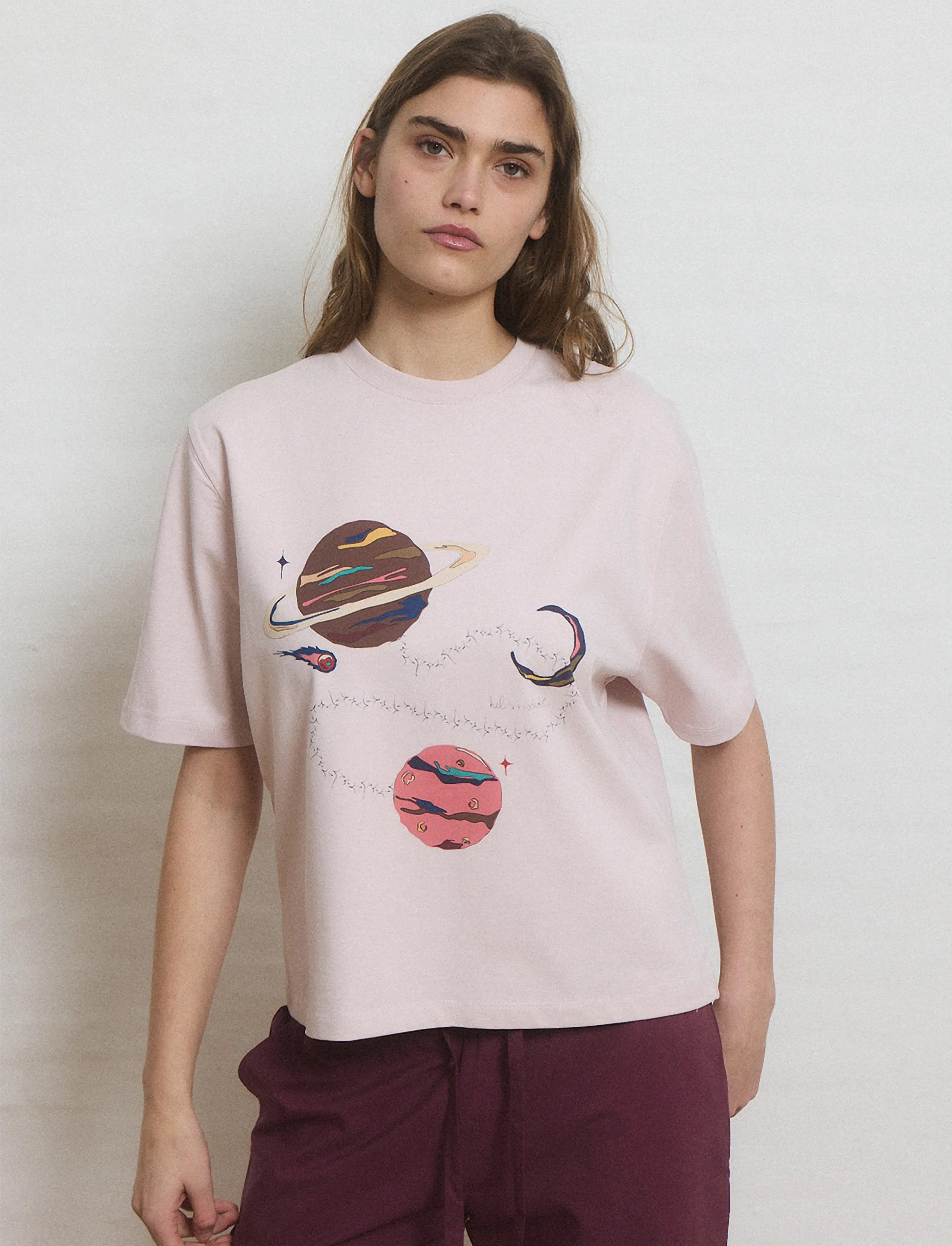 Helmstedt - Noor T-Shirt - t-särgid - hushed violet with print - 3