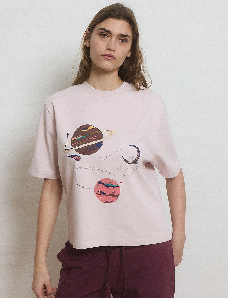 Helmstedt - Noor T-Shirt - t-särgid - hushed violet with print - 3