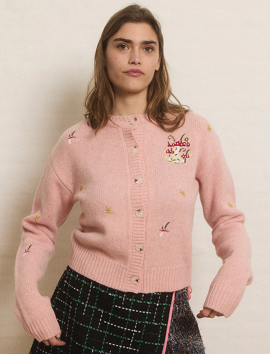 Helmstedt - Oso Cardigan - koftor - warm rose - 3