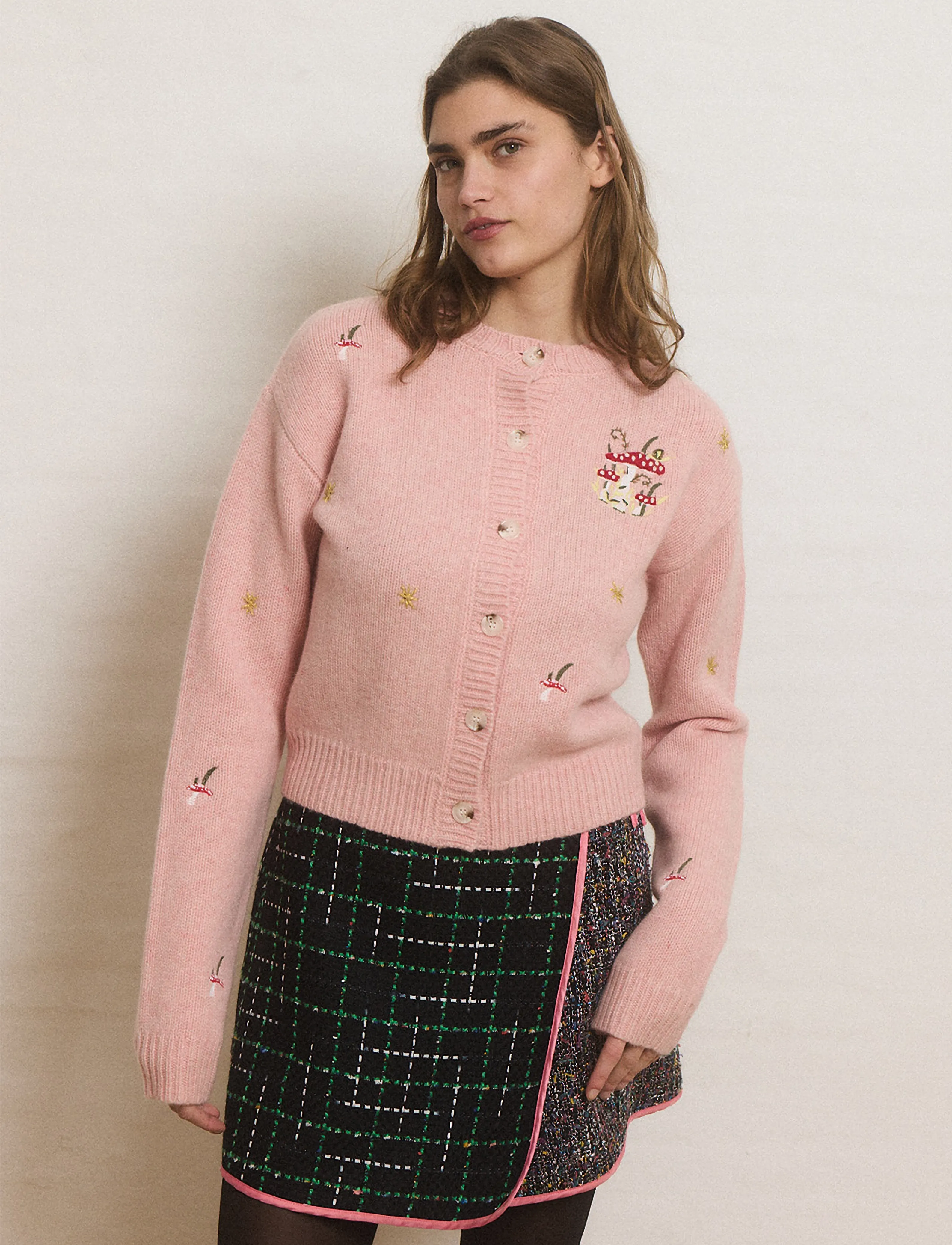 Helmstedt - Oso Cardigan - koftor - warm rose - 4