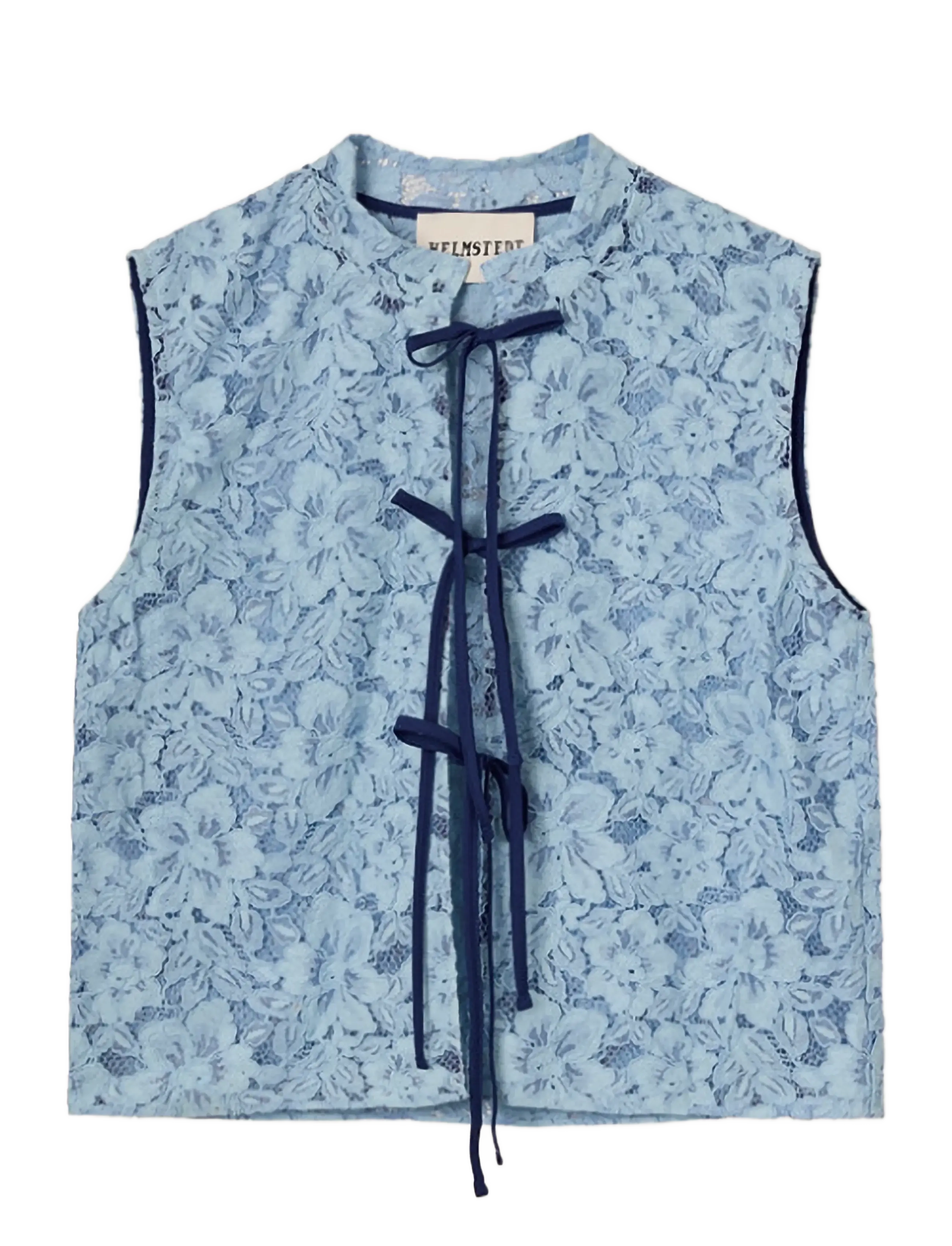 Helmstedt - Maggie Vest - Ärmlösa blusar - dusty blue - 1