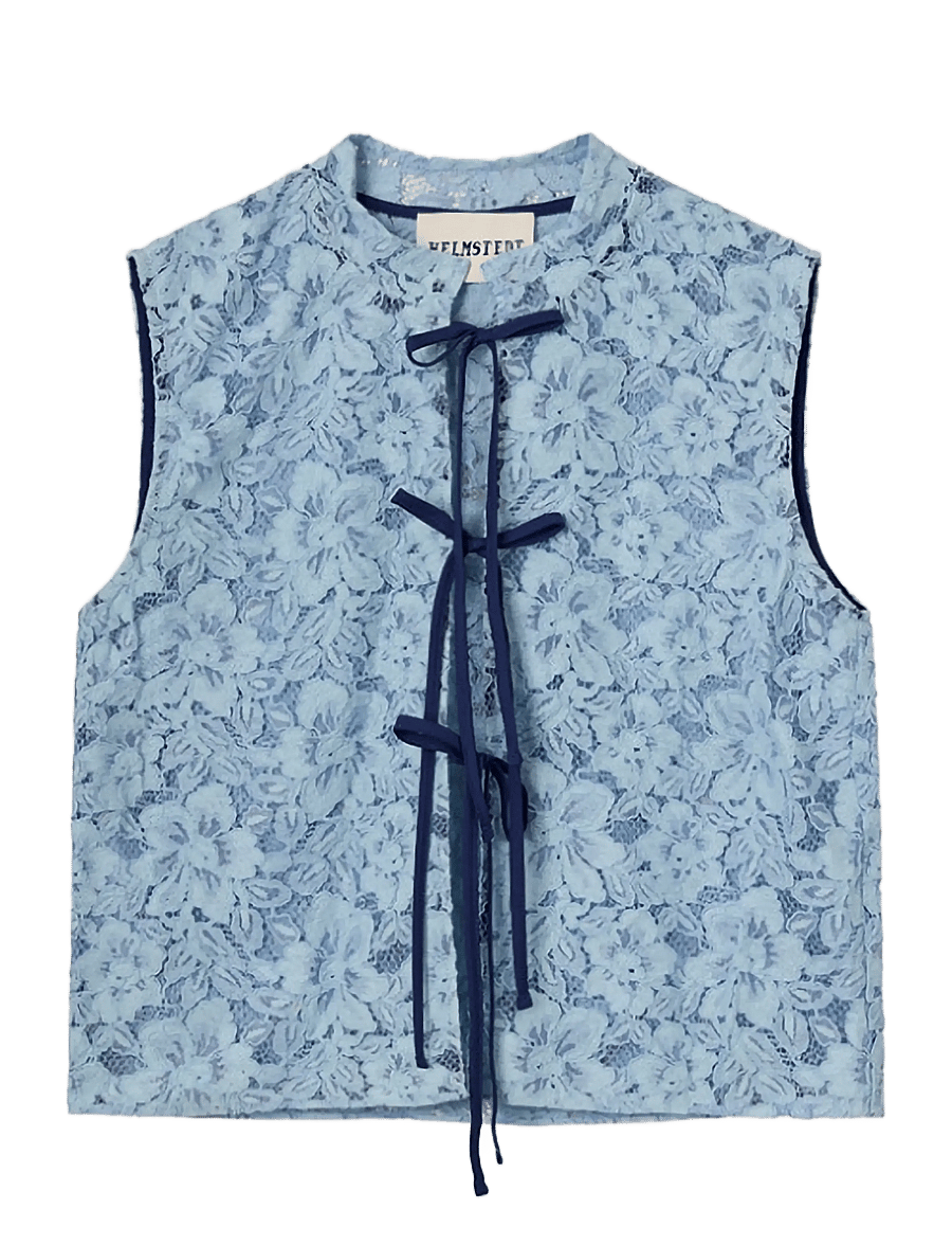 Helmstedt - Maggie Vest - Ärmlösa blusar - dusty blue - 1