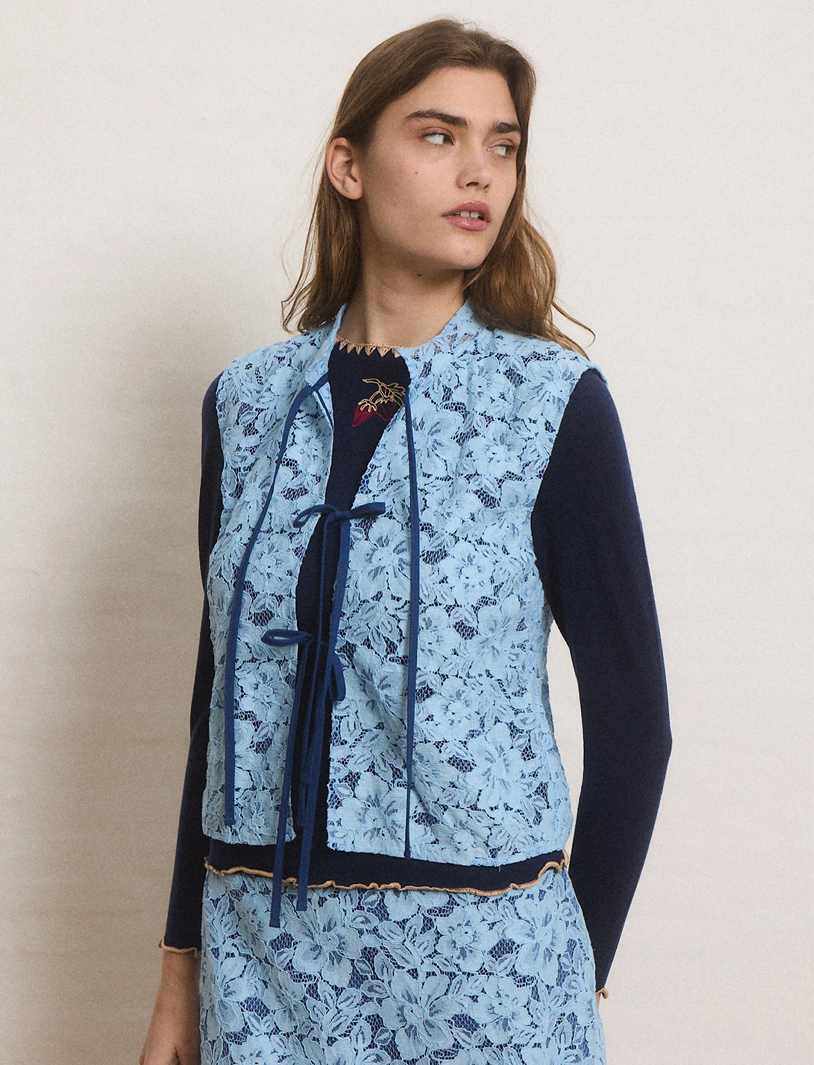 Helmstedt Maggie Vest - Ärmellose Blusen - DUSTY BLUE / blue