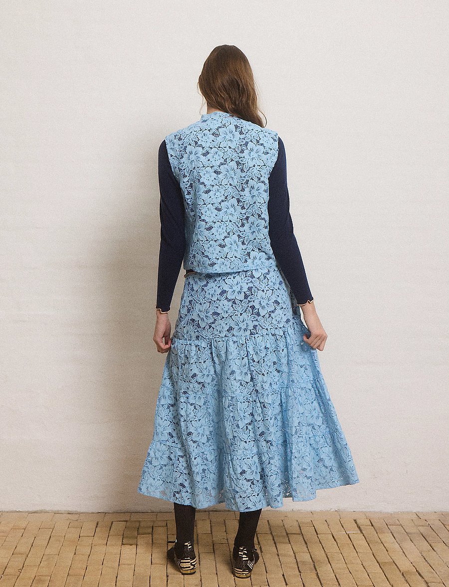 Helmstedt - Maggie Vest - Ärmlösa blusar - dusty blue - 4