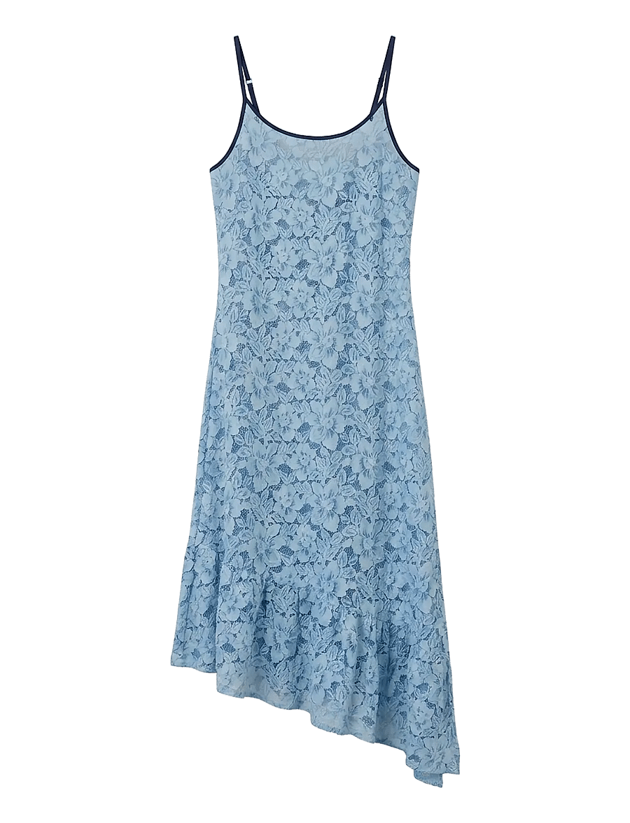 Helmstedt - Kaisa Dress - pitskleidid - dusty blue - 1